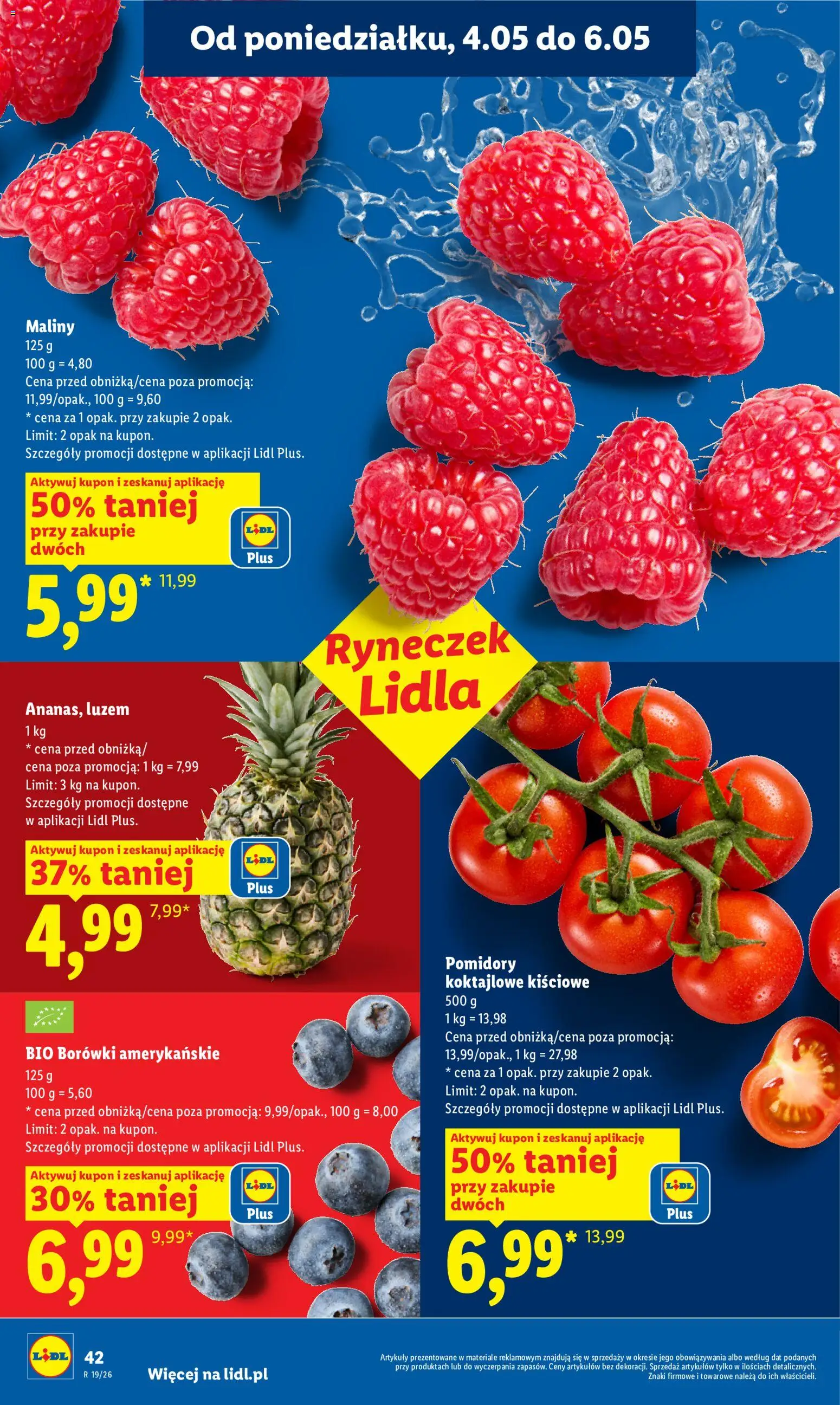 Lidl Polsko leták od 04.05.2026 | Strana: 42 | Produkty: Maliny
