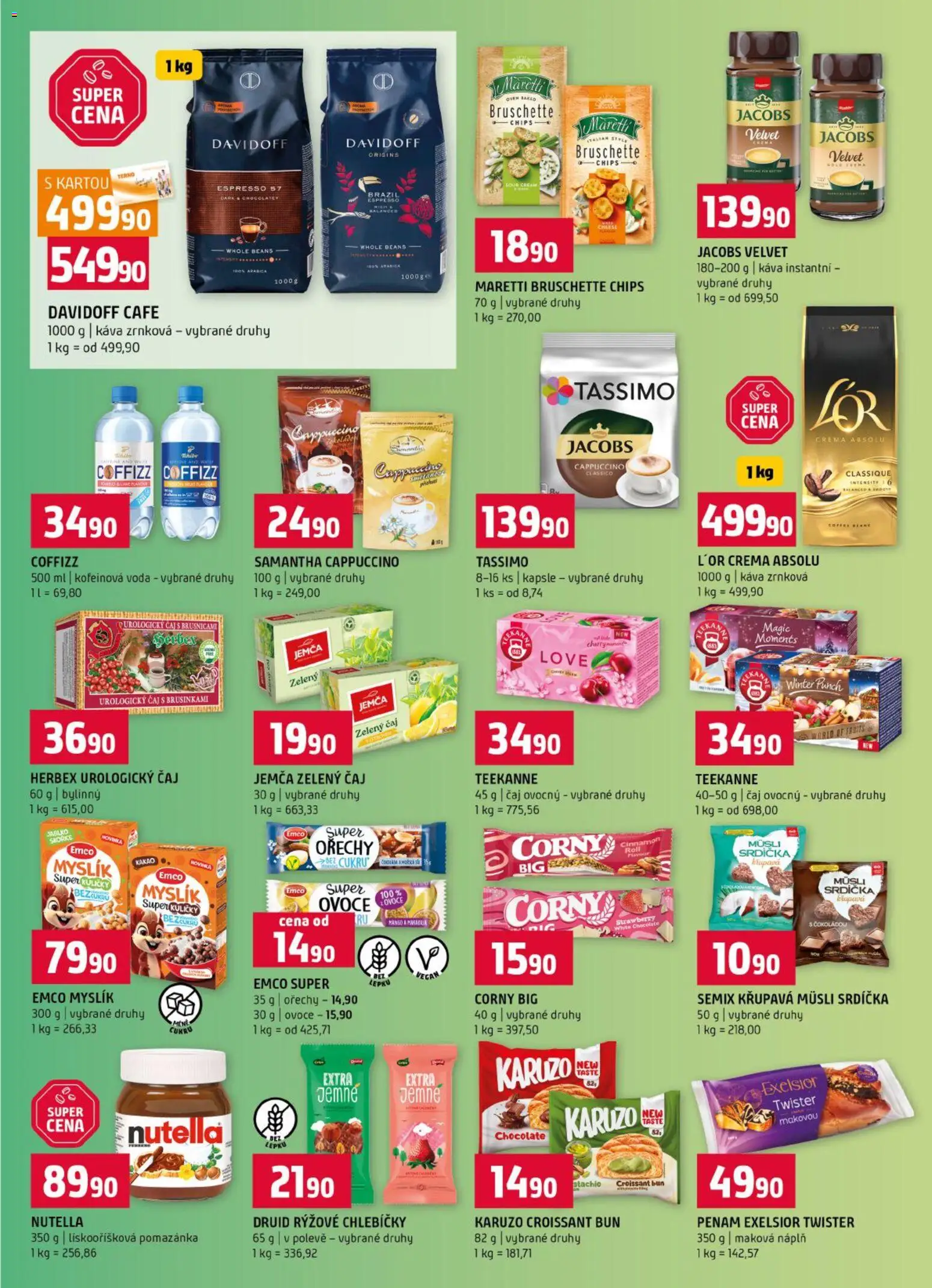 Terno leták od 21.10.2026 | Strana: 9 | Produkty: Káva, Rýžové chlebíčky, Kakao, Jacobs velvet