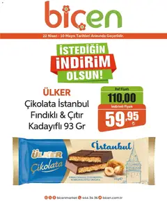 22.04.2026 tarihinden itibaren geçerli olan Biçen Market kataloğu önizlemesi