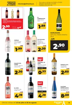 Vista previa Alimerka folleto Asturias válido desde el 23/07/2026 | Página: 35 | Productos: Limón, Teléfono, Sidra, Vino blanco
