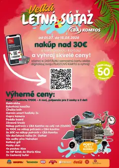 CBA Komfos leták platný od 01.07.2026