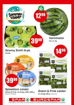 Forhåndsvisning av KYLLING-SALAT, Salatblanding med PASTA, KYLLING og CREME FRAICHE-DRESSING gyldig fra 22/06/2026 | Side: 3 | Produkter: Essuie-tout, Skinke, Ruccula, Taco