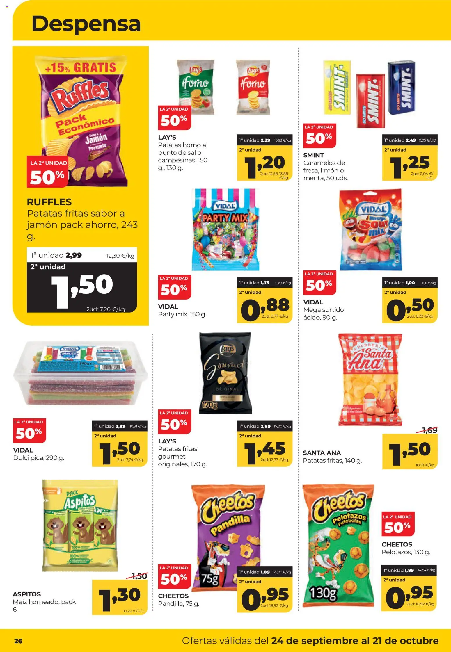 Alimerka folleto Castilla y León │ válido desde el 24/09/2026 | Página: 26 | Productos: Maíz, Limón, Horno, Patatas