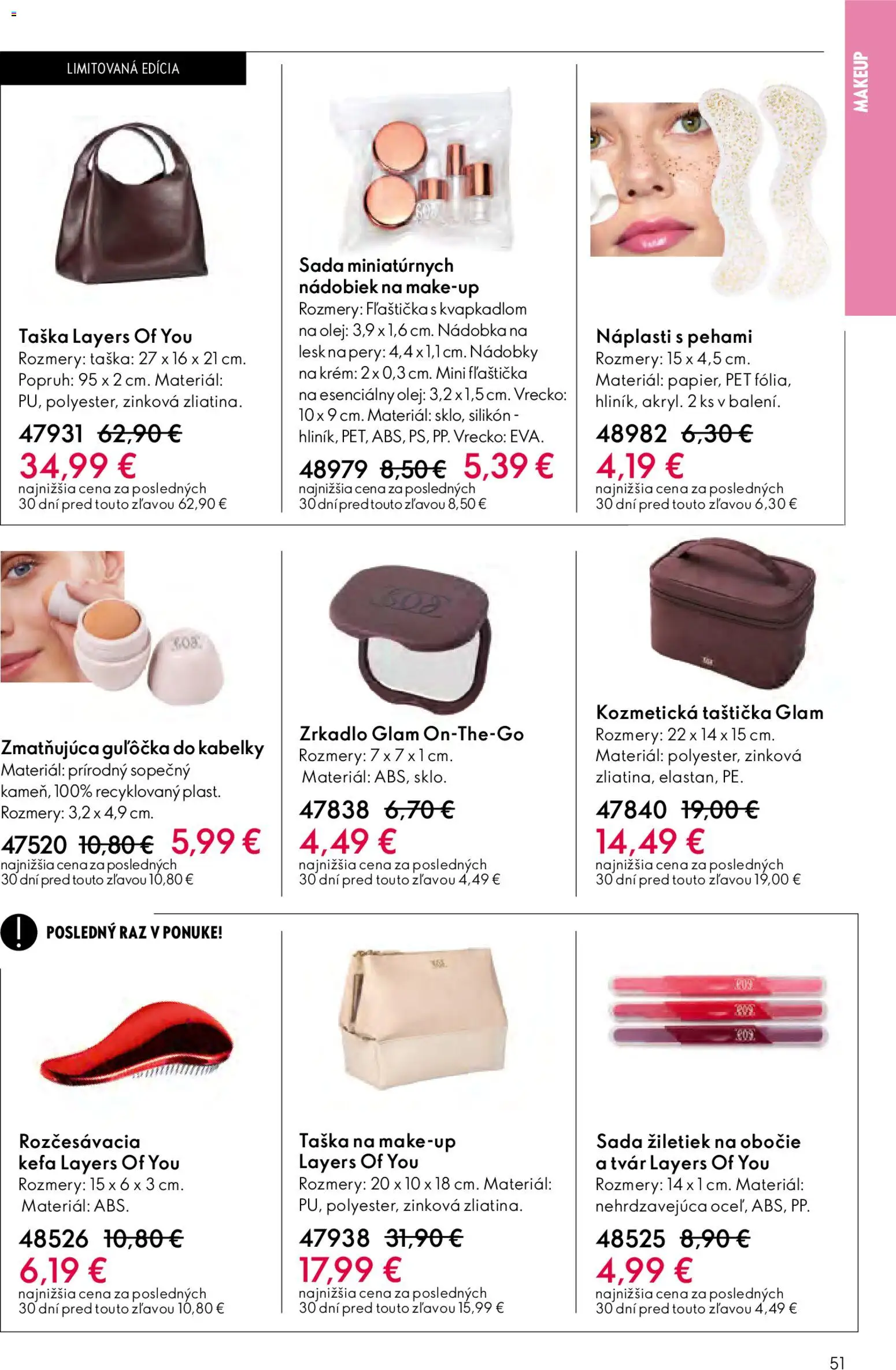 Nové Oriflame akcie – leták je platný od 15.04.2026 | Strana: 51 | Produkty: Zrkadlo, Krém, Taška