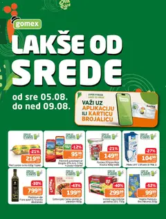 Gomex katalog Lakše od srede - pregled Gomex kataloga - važi od 05.08.2026