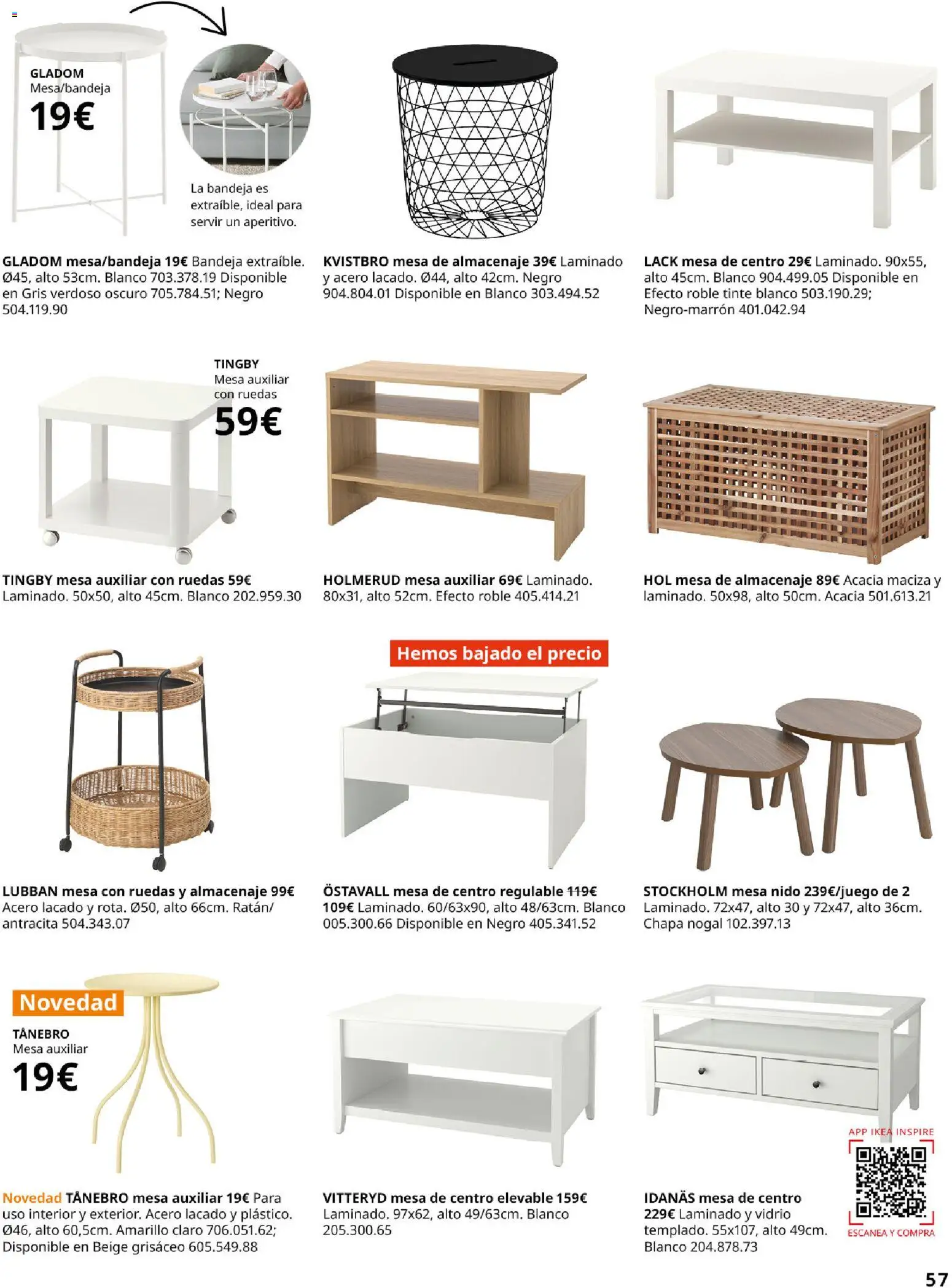 IKEA - Salones │ válido desde el 04/02/2026 | Página: 57 | Productos: Tinte, Almacenaje, Bandeja, Mesa
