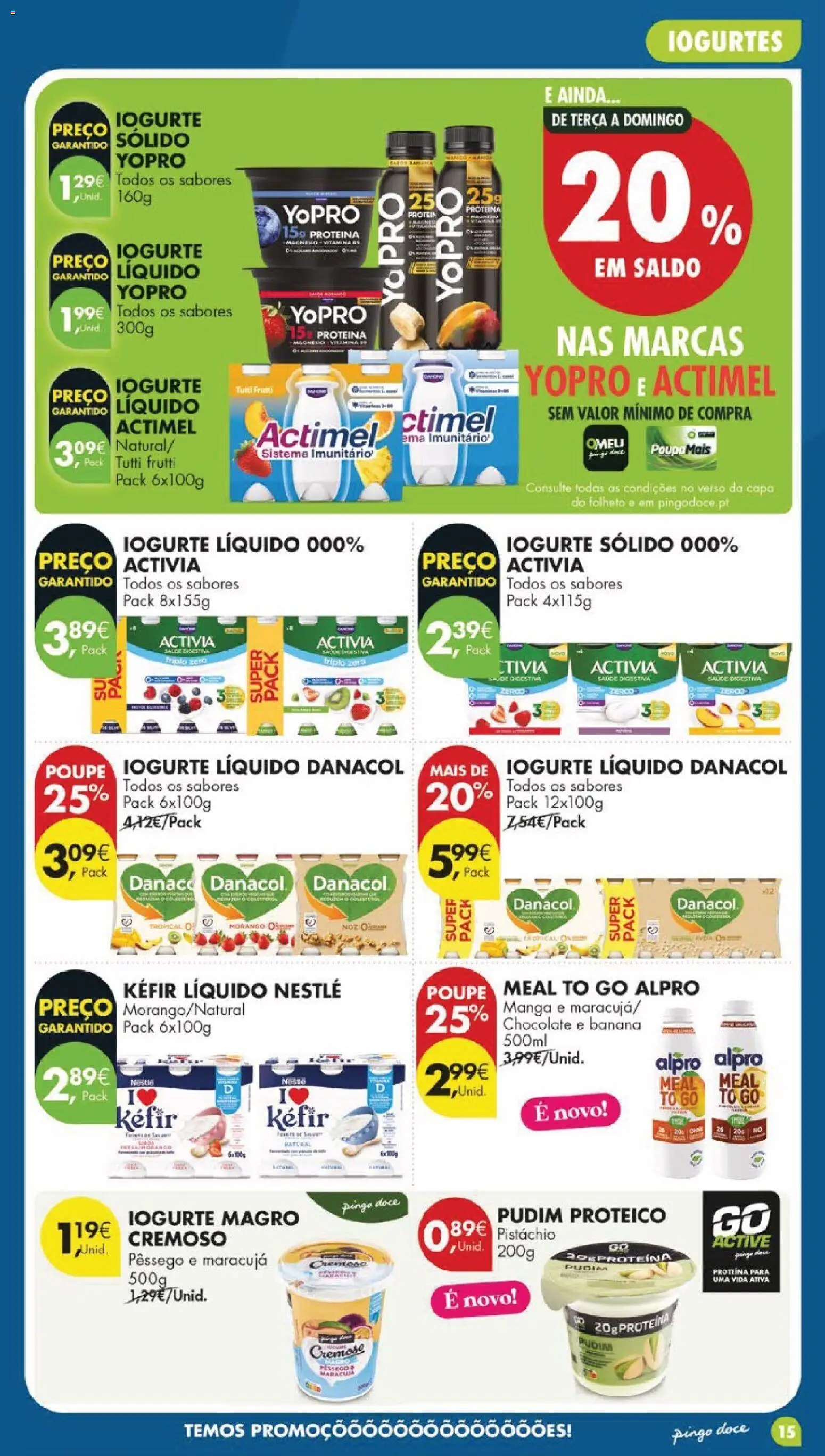 Pingo Doce folheto │ válido de 05.05.2026 | Página: 15 | Produtos: Banana, Iogurtes, Nestlé, Iogurte liquido