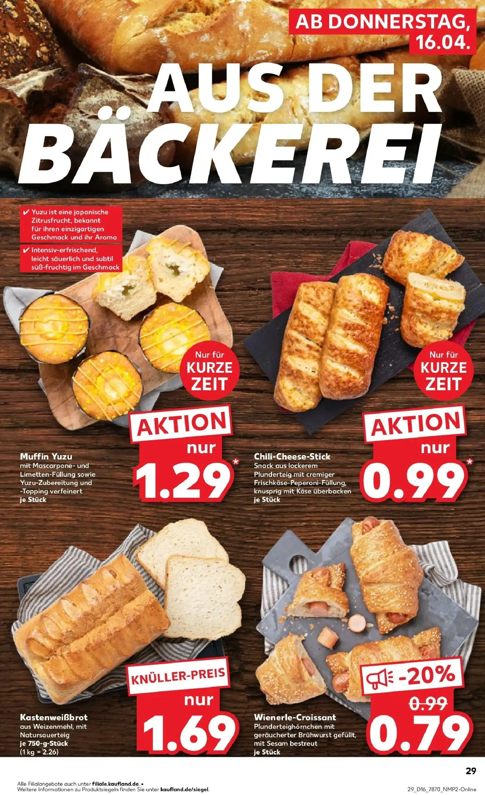 Kaufland Prospekt Sindelfingen	 – gültig ab 13.04.2026 | Seite: 41 | Produkte: Bäckerei, Käse, Mascarpone