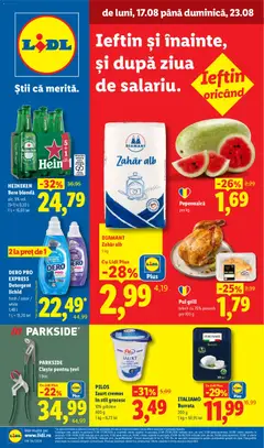 Ofertele Lidl valabile de la 17.08.2026