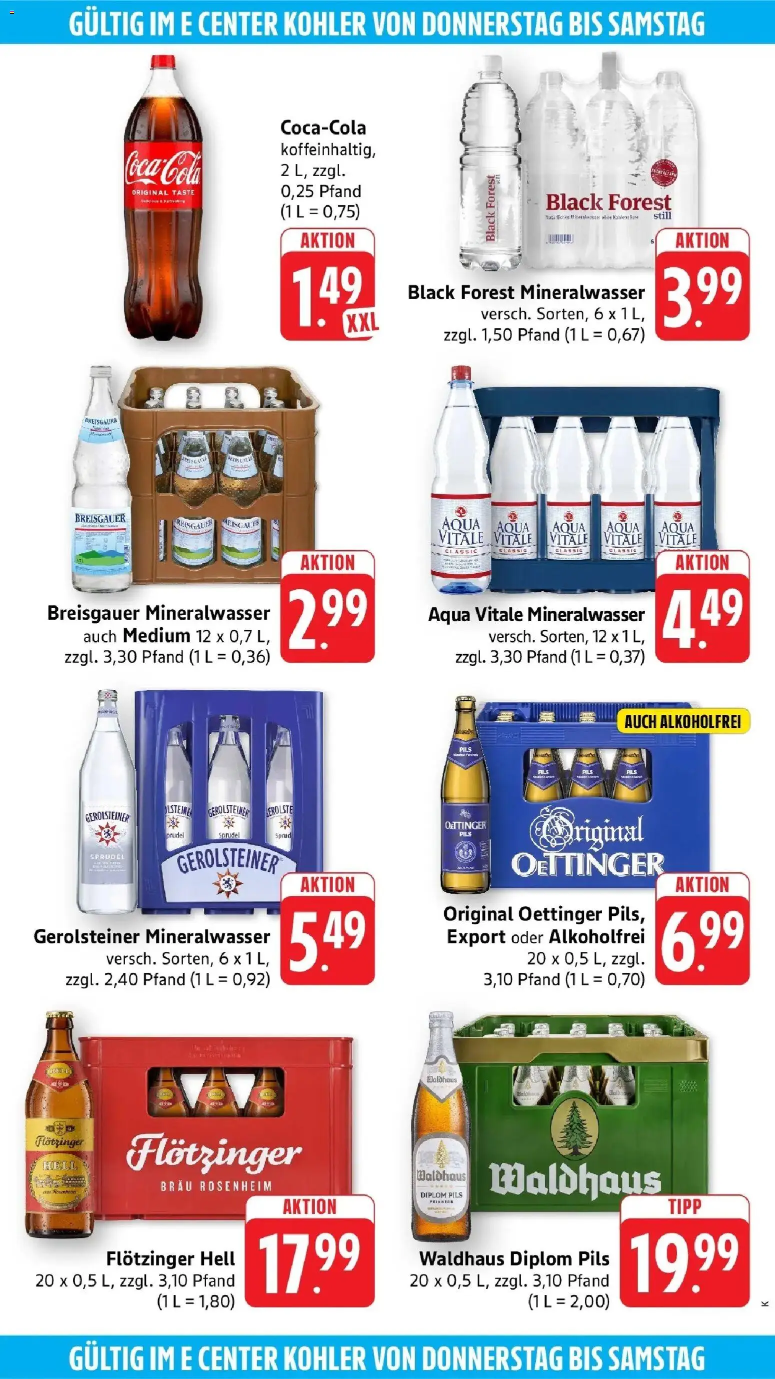 Edeka prospekt Ettenheim – gültig ab 22.06.2026 | Seite: 44 | Produkte: Coca cola, Pils, Oettinger, Gerolsteiner