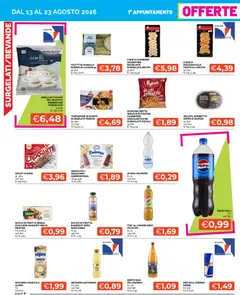 Anteprima del volantino Mercatò volantino valido a partire dal 13/08/2026 | Pagina: 8 | Prodotti: Mazzancolle, Acqua, Red Bull, Patatine fritte