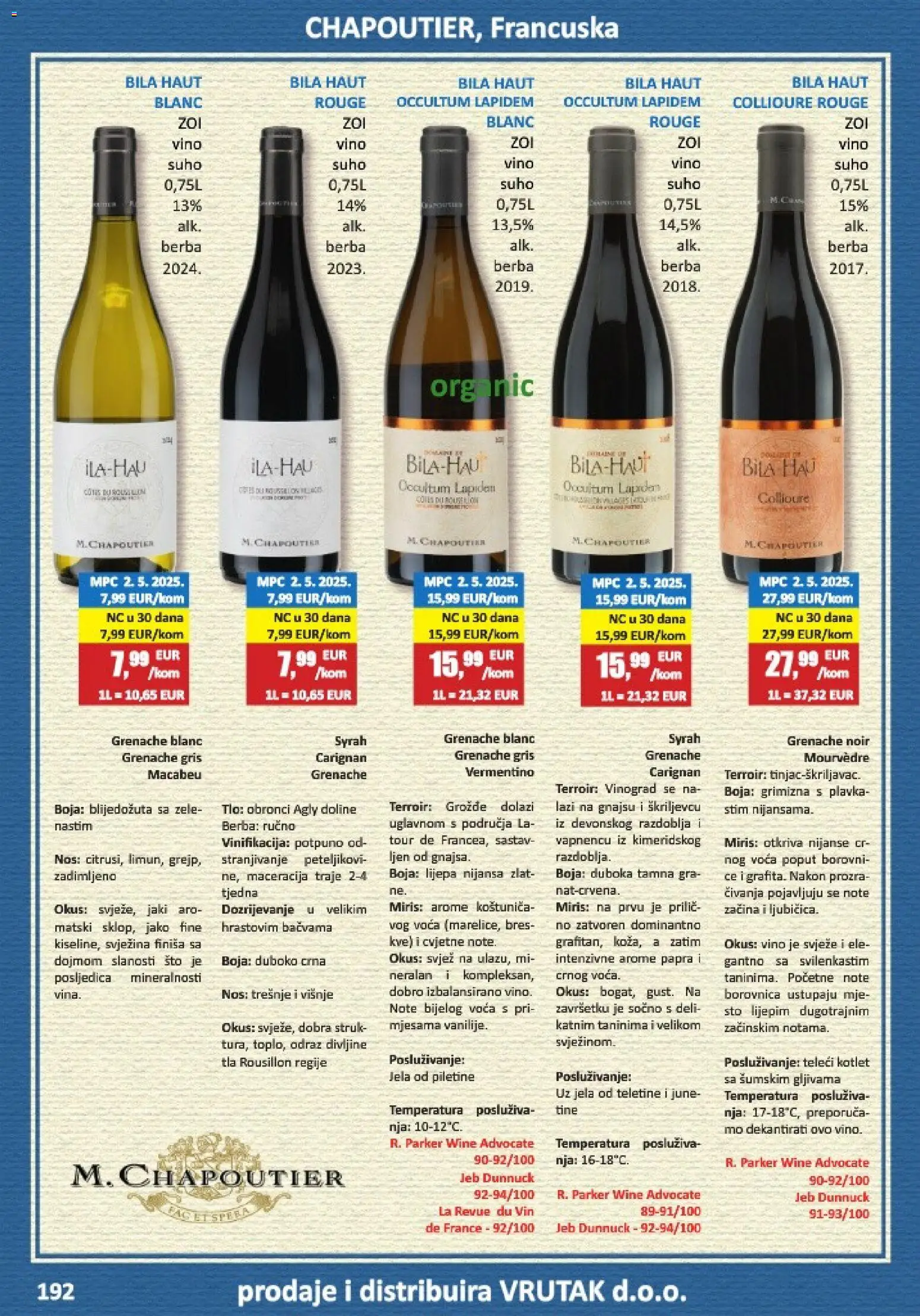 Vrutak katalog | vrijedi od 01.11.2025 | Stranica: 192 | Proizvodi: Kotlet, Miris, Vino, Borovnica