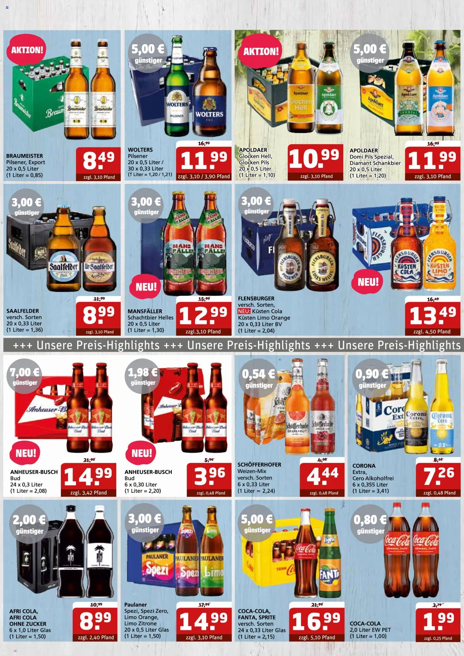 Getränke Quelle Prospekt – gültig ab 06.07.2026 | Seite: 3 | Produkte: Fanta, Paulaner spezi, Flensburger, Zucker