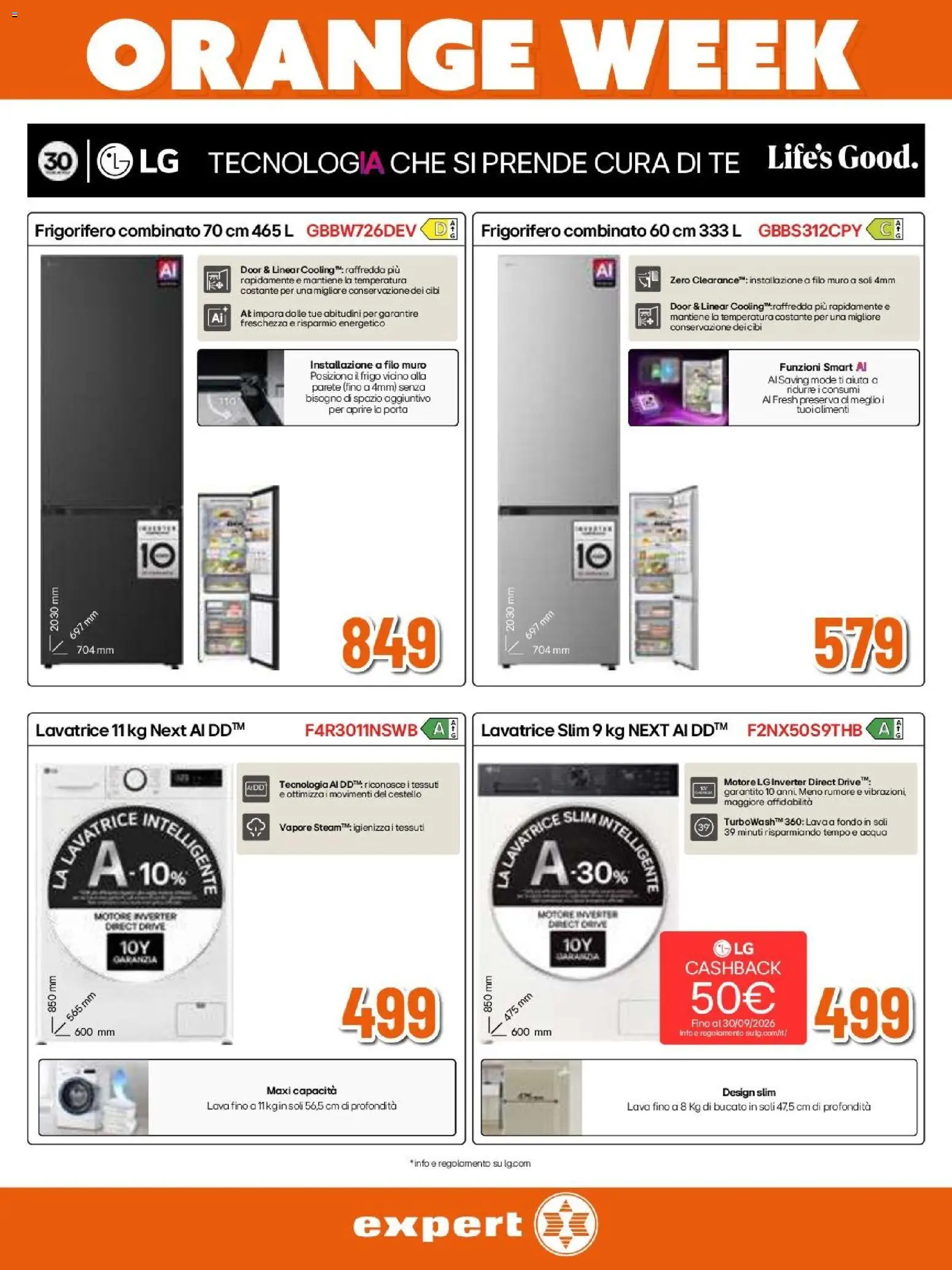 Volantino Expert del 17/09/2026 | Pagina: 20 | Prodotti: Porta, Tè, Frigorifero, Frigorifero combinato