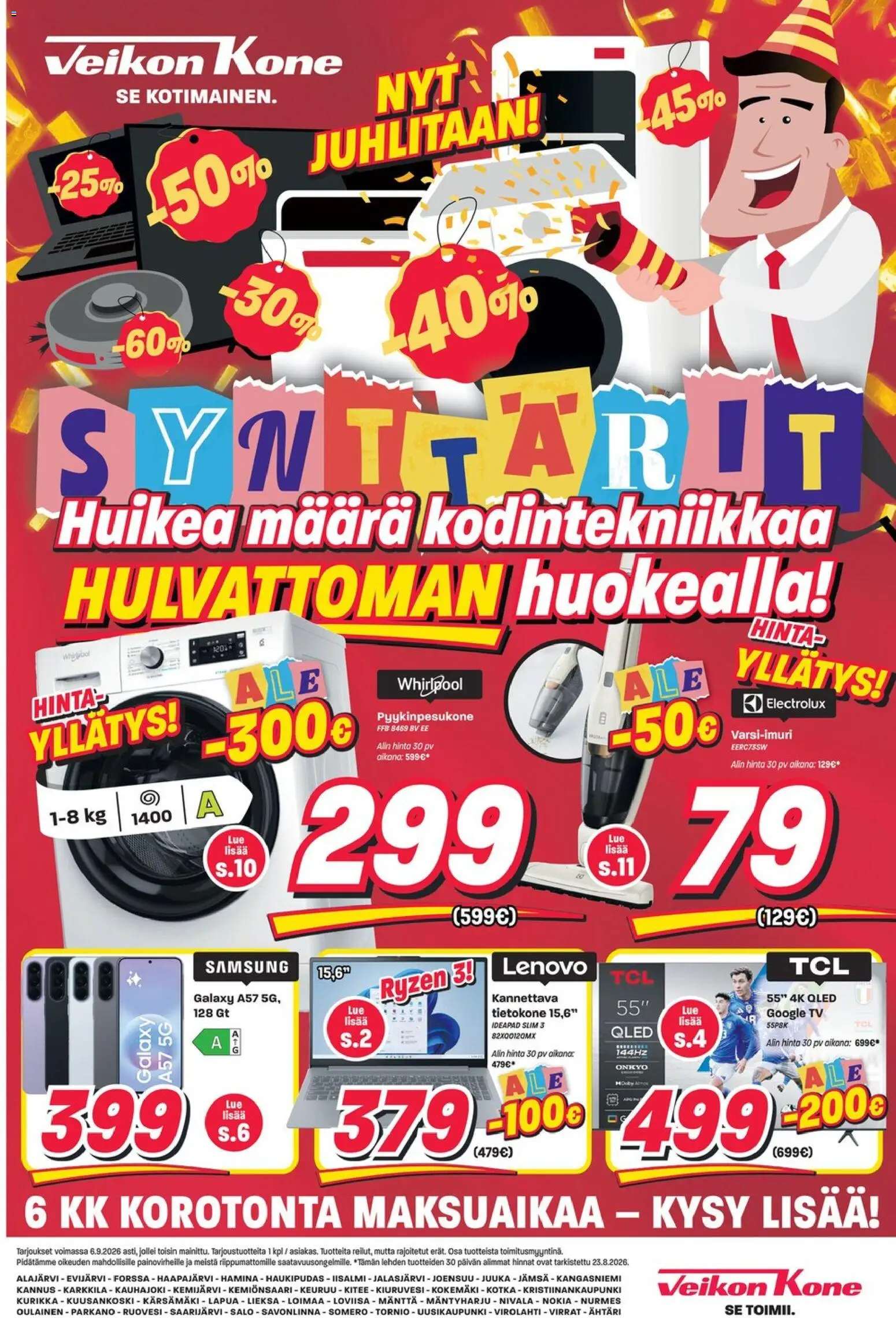Veikon Kone tarjoukset – voimassa 24/08/2026 alkaen | Sivu: 1