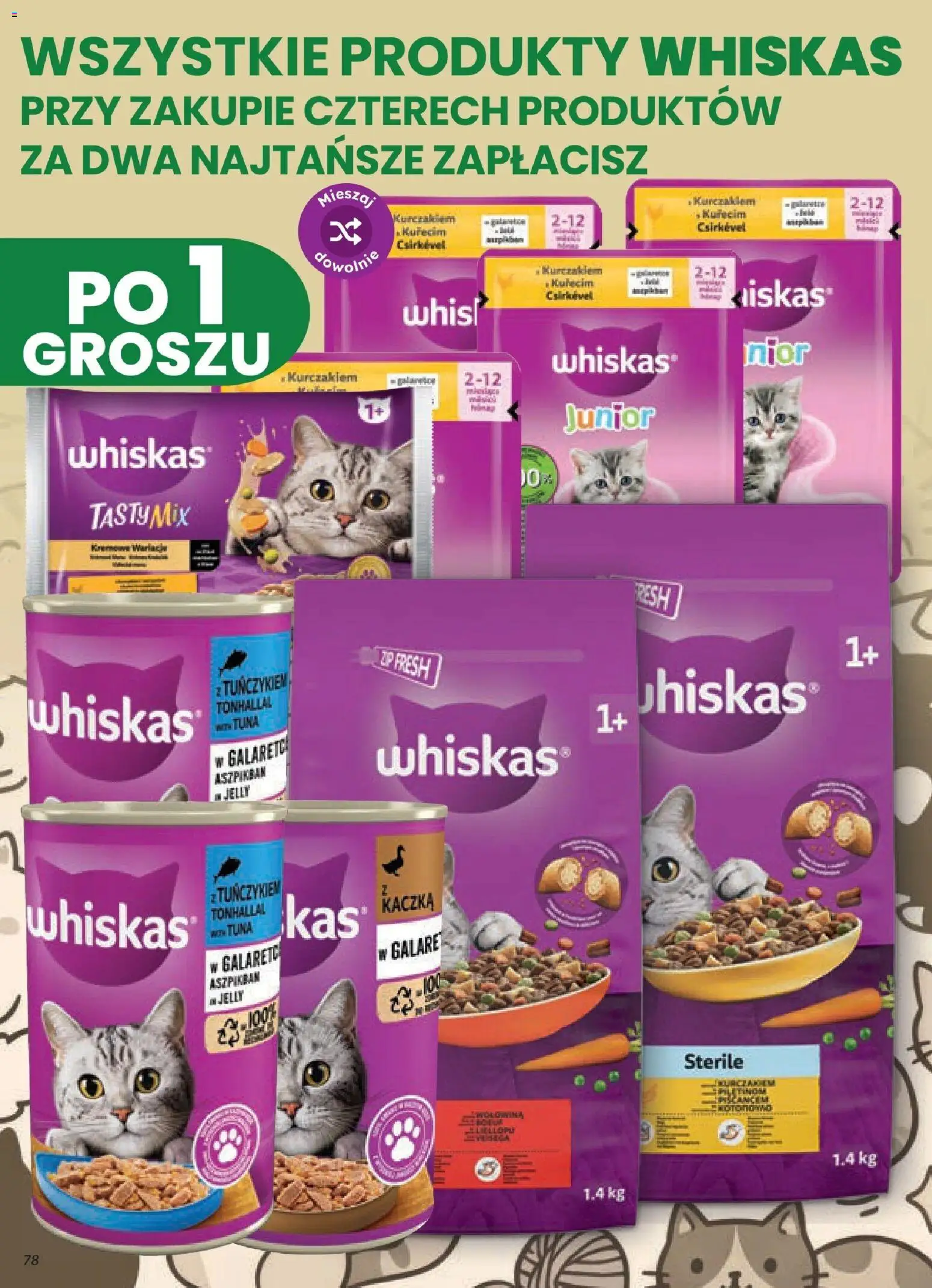 Dino gazetka od 21.10.2026 | Strona: 78 | Produkty: Whiskas, Kaczka