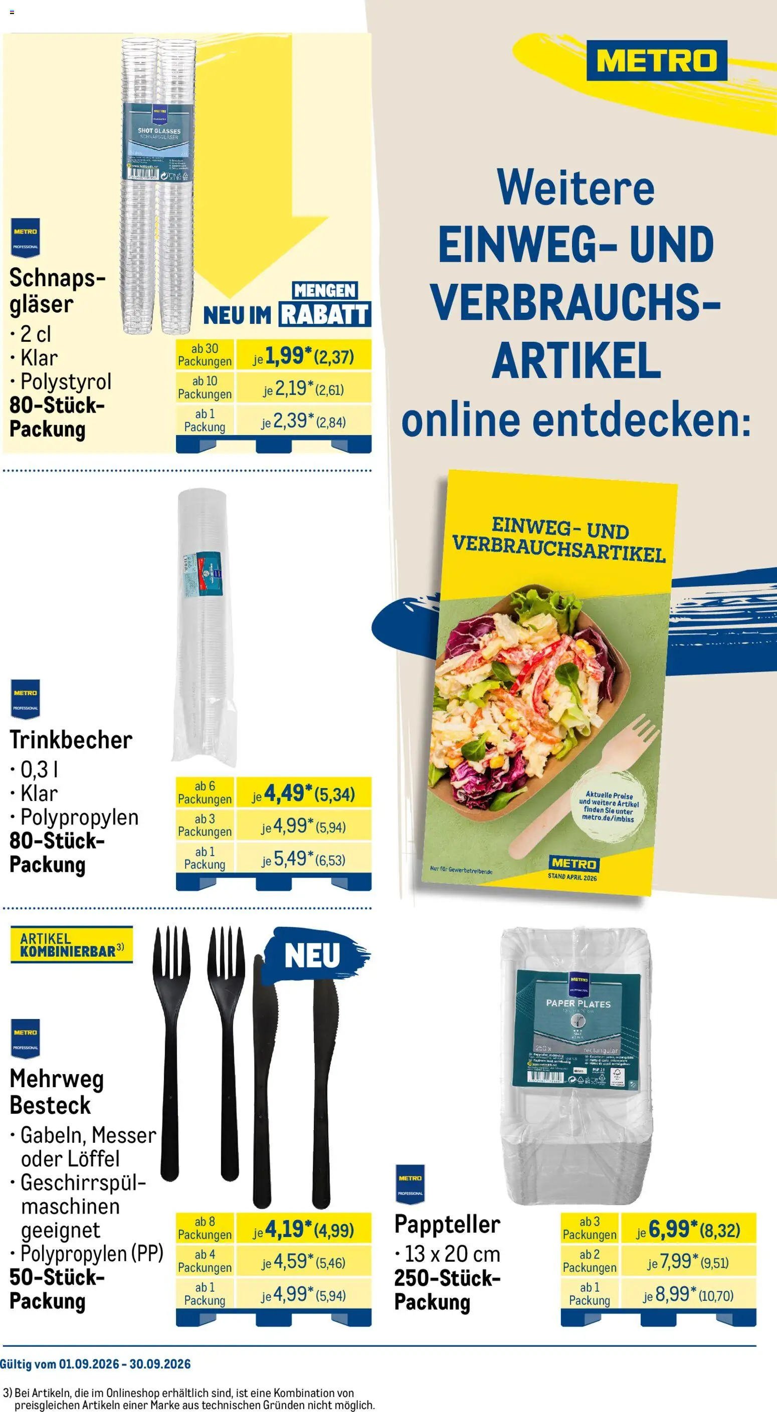 Metro Monats-Menü – gültig ab 01.09.2026 | Seite: 32 | Produkte: Schnaps