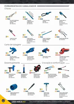 Pré-visualização Leroy Merlin Catálogo Pro válido de 09.06.2026 | Página: 340 | Produtos: Alicate, Ferramentas, Lavatório