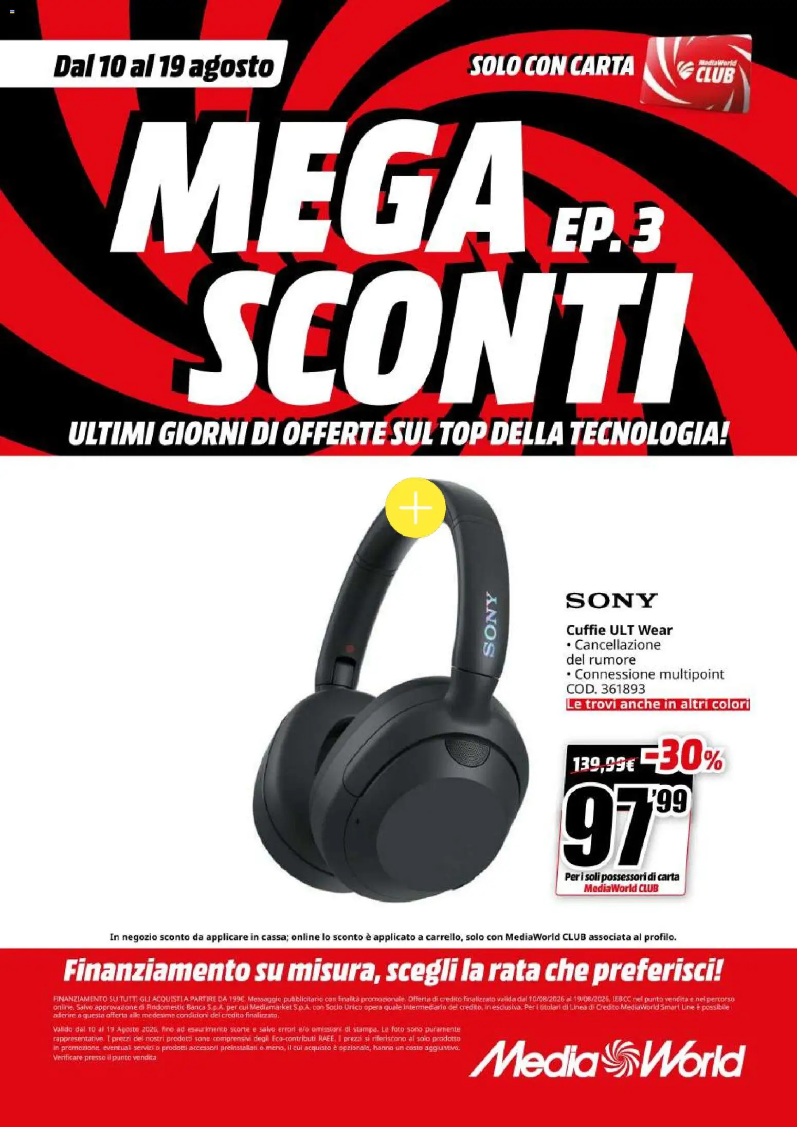 Volantino Media World del 10/08/2026 | Pagina: 31