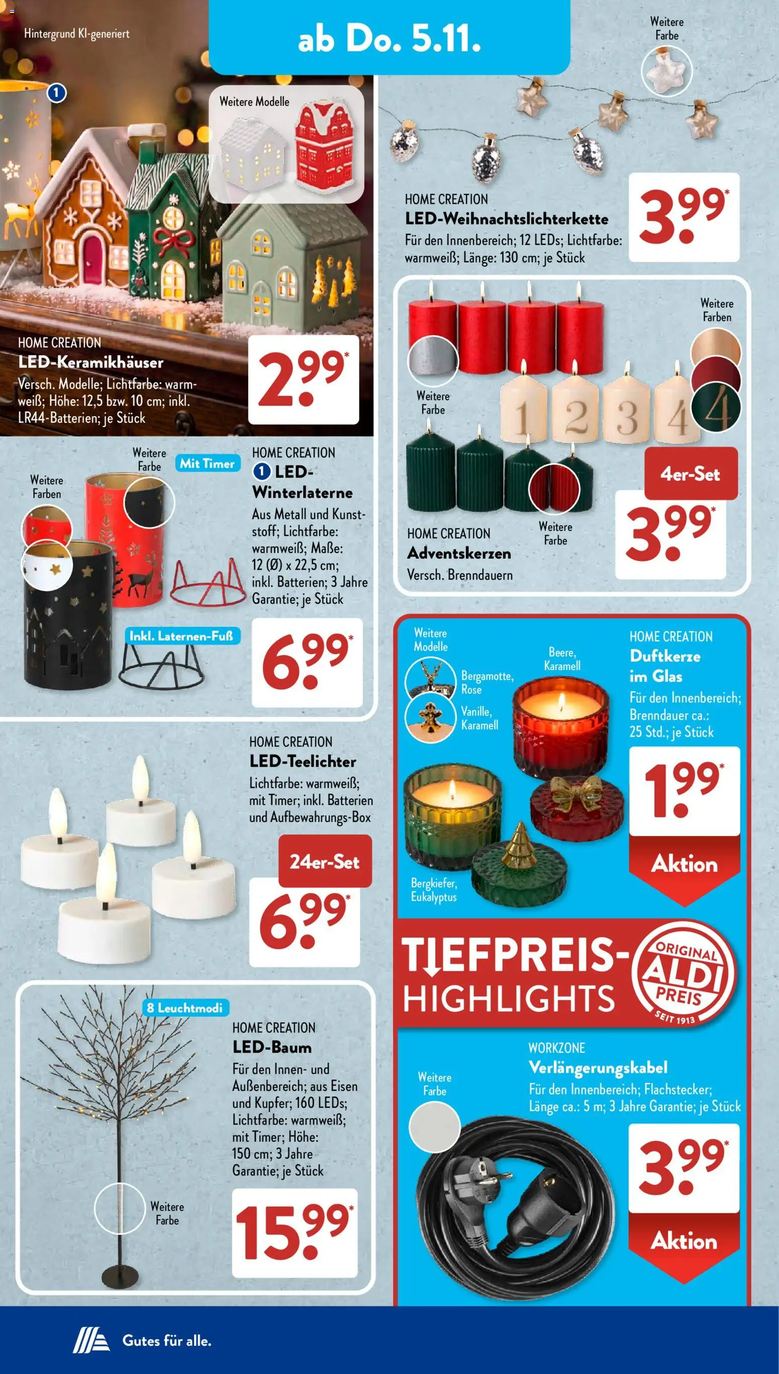Aldi Süd Prospekt – gültig ab 02.11.2026 | Seite: 8 | Produkte: Batterien, Home creation