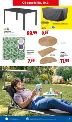 Lidl katalog akcije – veljaven od 20.04.2026 | Stran: 31 | Izdelki: Pohištvo, Prevleka, Miza, Vrtno pohistvo