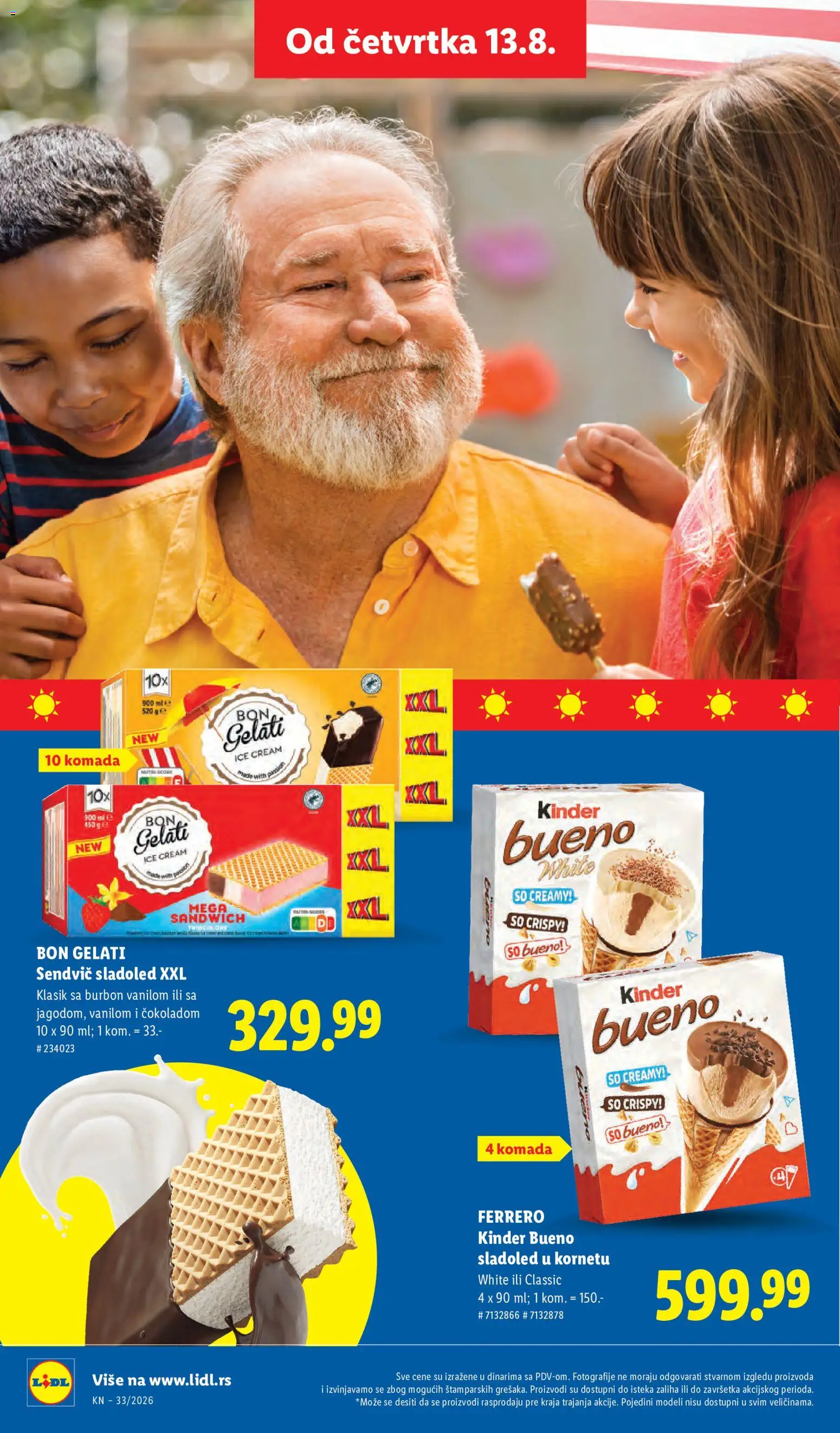Lidl katalog - važi od 13.08.2026 | Strana: 48 | Proizvode: Burbon, Sladoled, So, Ferrero