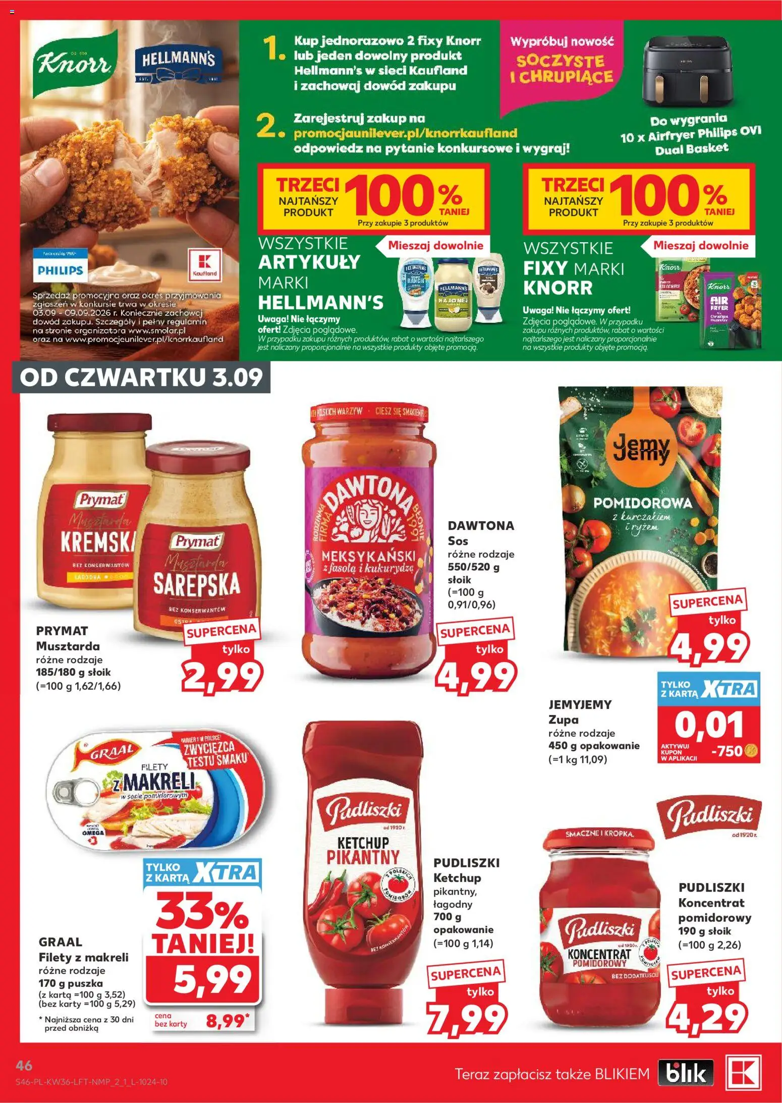 Kaufland gazetka od 03.09.2026 | Strona: 46 | Produkty: Karta, Koncentrat pomidorowy, Sos, Sos meksykański