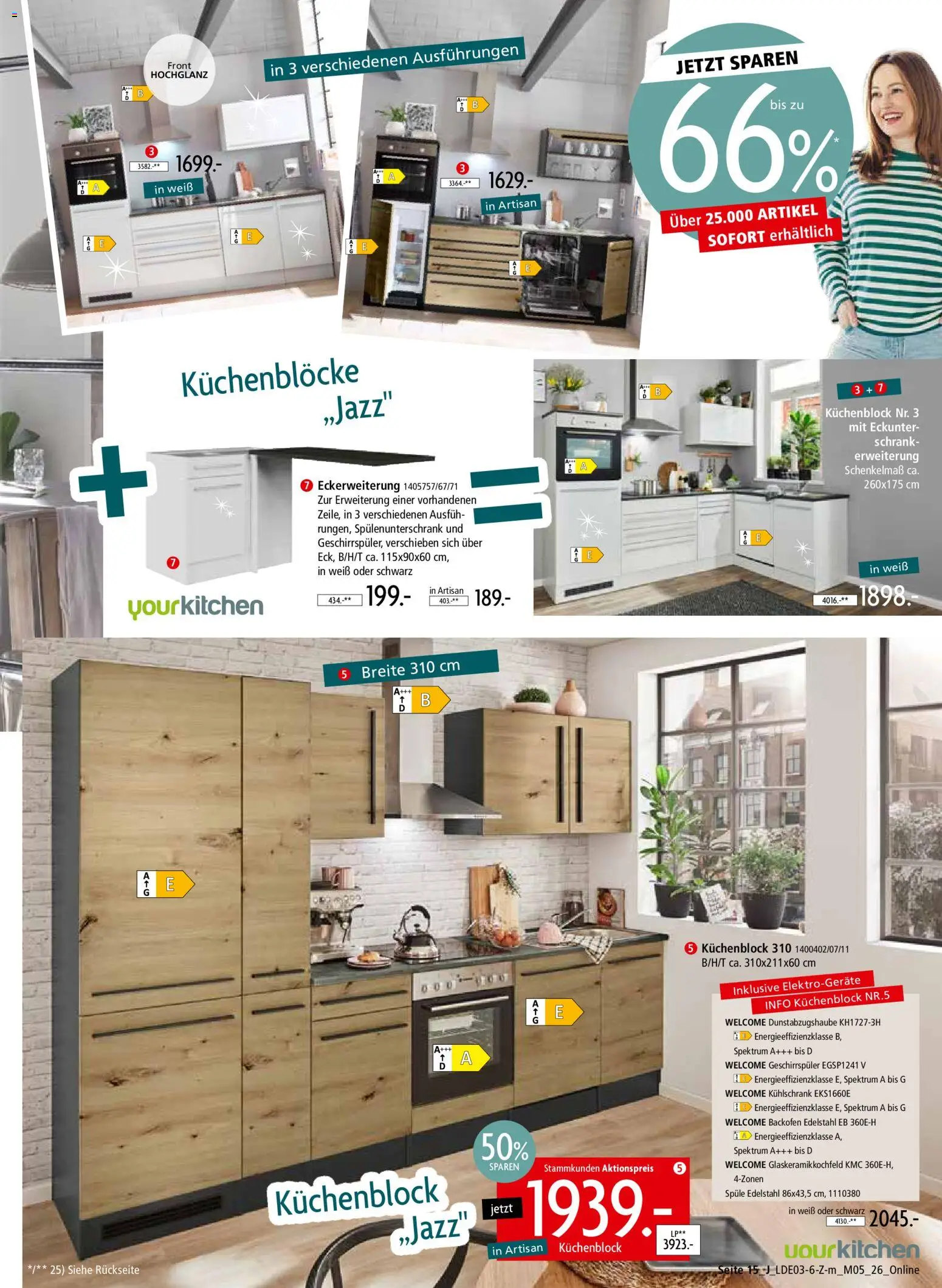 Zurbrüggen Prospekt 	 – gültig ab 28.03.2026 | Seite: 39 | Produkte: Geschirrspüler, Küchenblock, Kühlschrank, Backofen