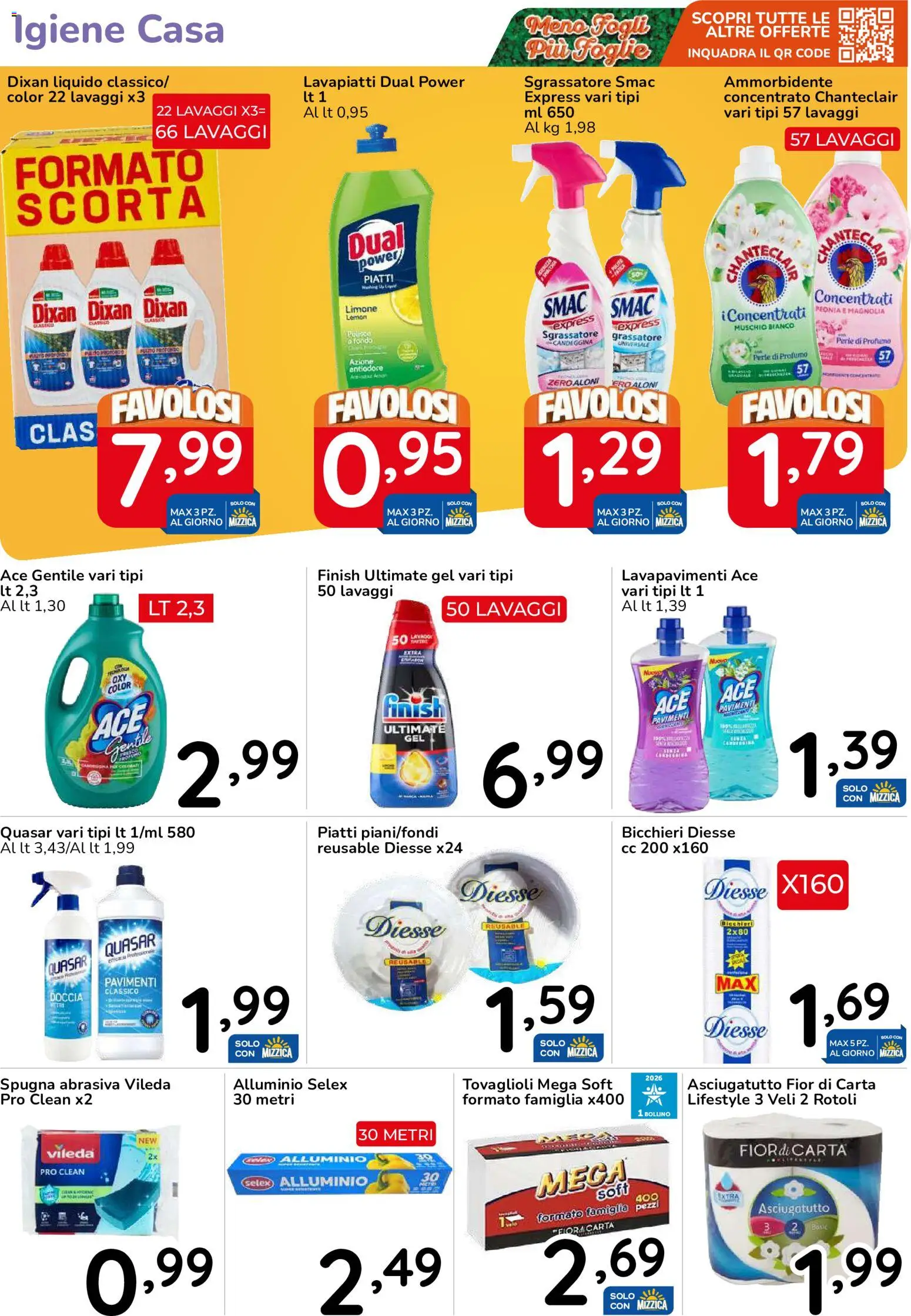 Volantino Famila del 30/09/2026 | Pagina: 38 | Prodotti: Piatti, Alluminio, Doccia, Profumo