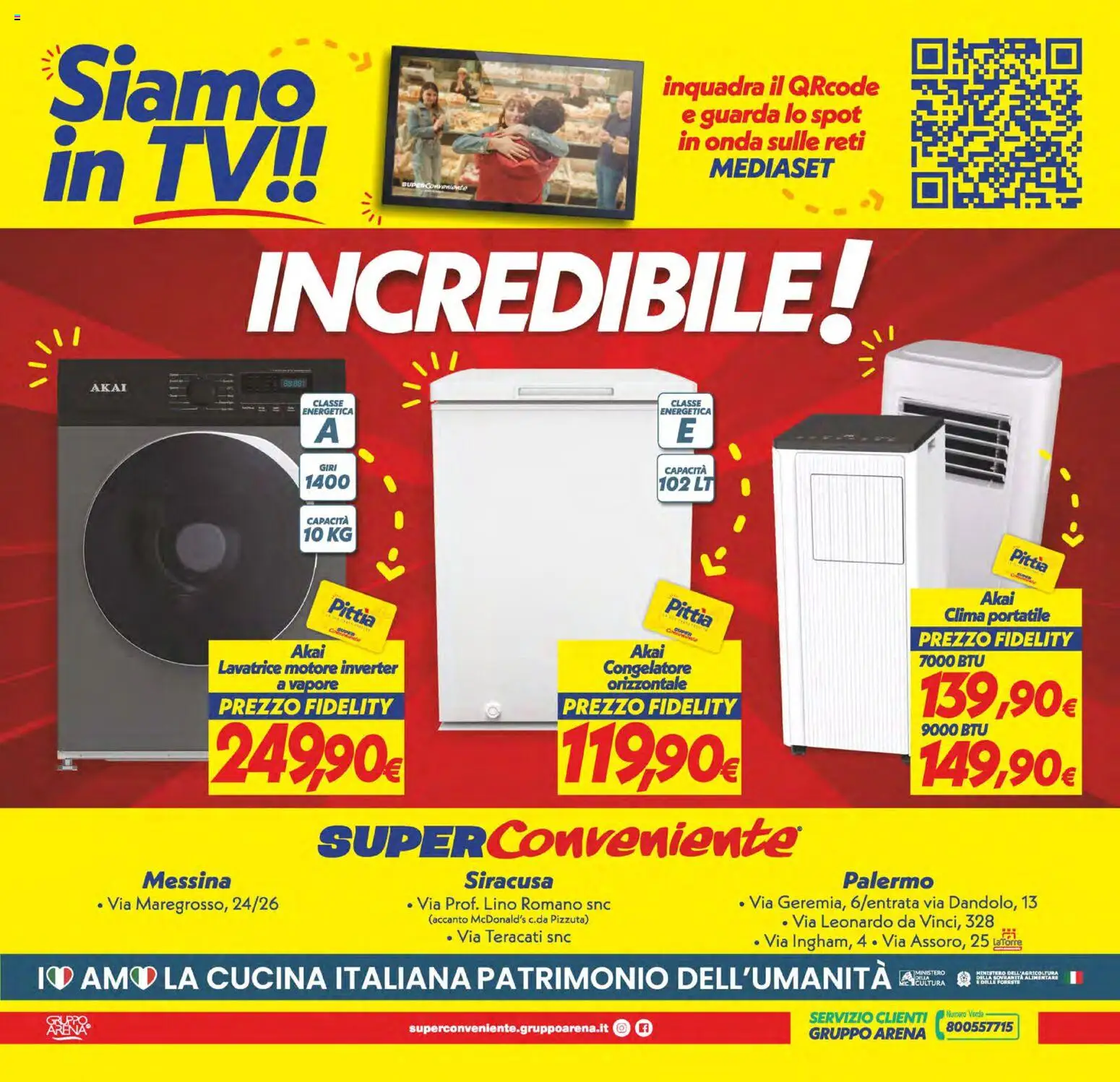Volantino SuperConveniente del 09.06.2026 | Pagina: 28 | Prodotti: Lavatrice, TV, Congelatore