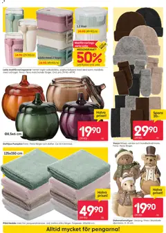 Pläd Hedda, Pläd Hedda med fint jacquardmönster. Välj mellan olika färger. Polyester. 125x150 cm. - Förhandsvisning av reklamblad från butik Rusta aktuell från 05/10/2026 | Sida: 4