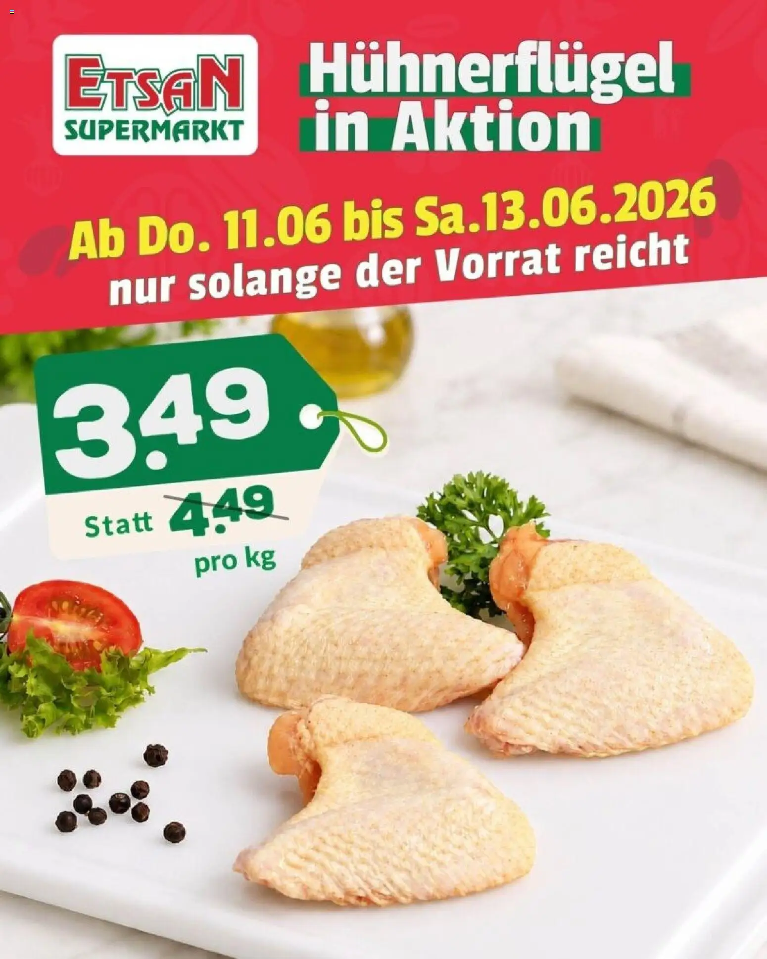 Hühnerflügel in Aktion gültig ab 11.06.2026 | Seite: 1