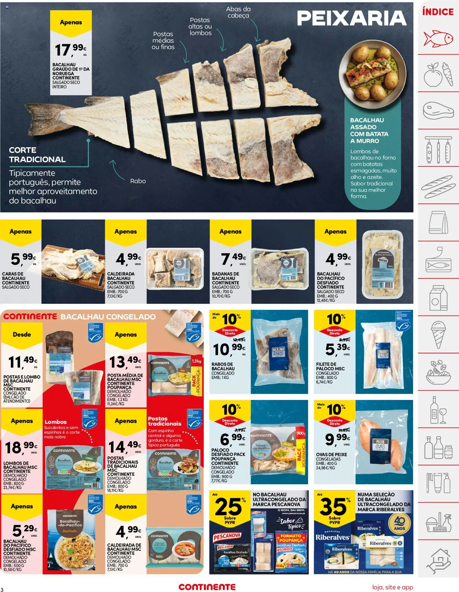 Continente folheto │ válido de 16.06.2026 | Página: 3 | Produtos: Batata, Forno, Lombo, Peixe