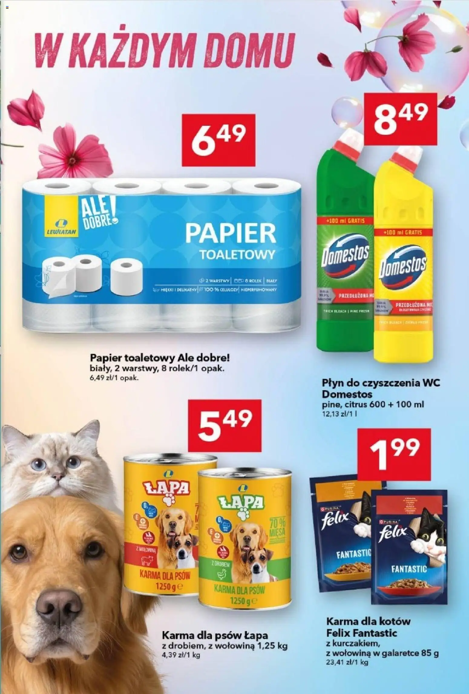 Lewiatan gazetka od 16.07.2026 | Strona: 7 | Produkty: Papier toaletowy, Domestos, Wołowina, Karma dla psów