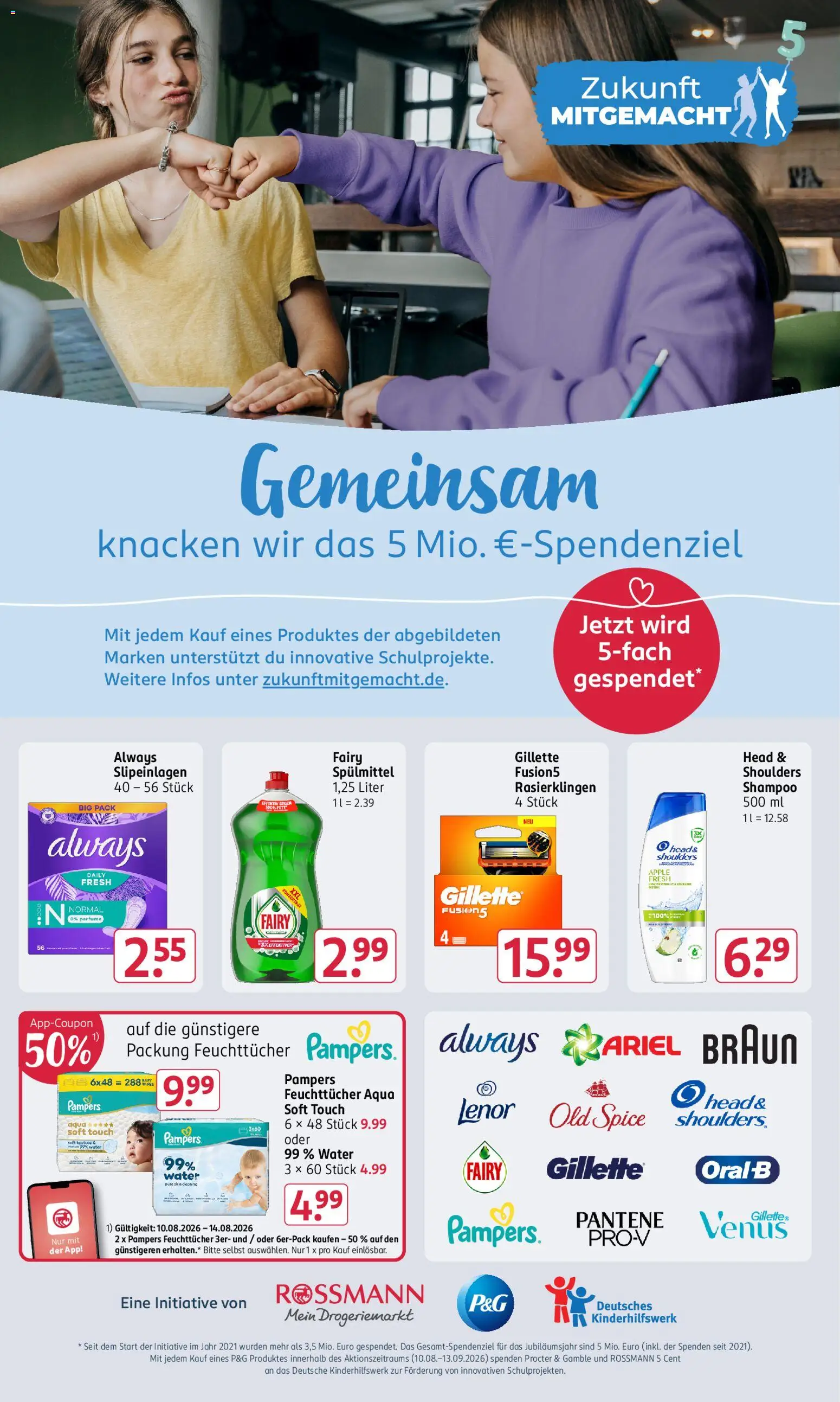 Rossmann Prospekt – gültig ab 10.08.2026 | Seite: 22 | Produkte: Lenor, Ariel, Shampoo, Apple