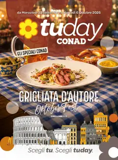 Anteprima del volantino Conad volantino Tuday Lazio valido a partire dal 23/09/2026