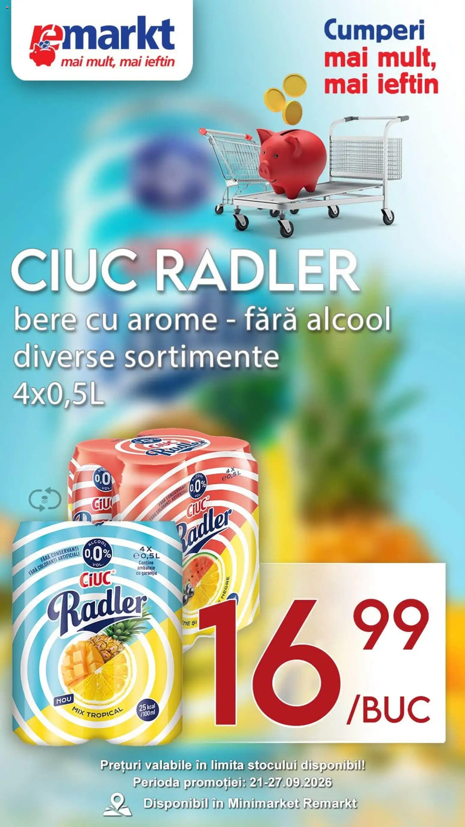 Noul catalog Remarkt – valabil de la 21.09.2026 | Pagină: 3 | Produse: Bere