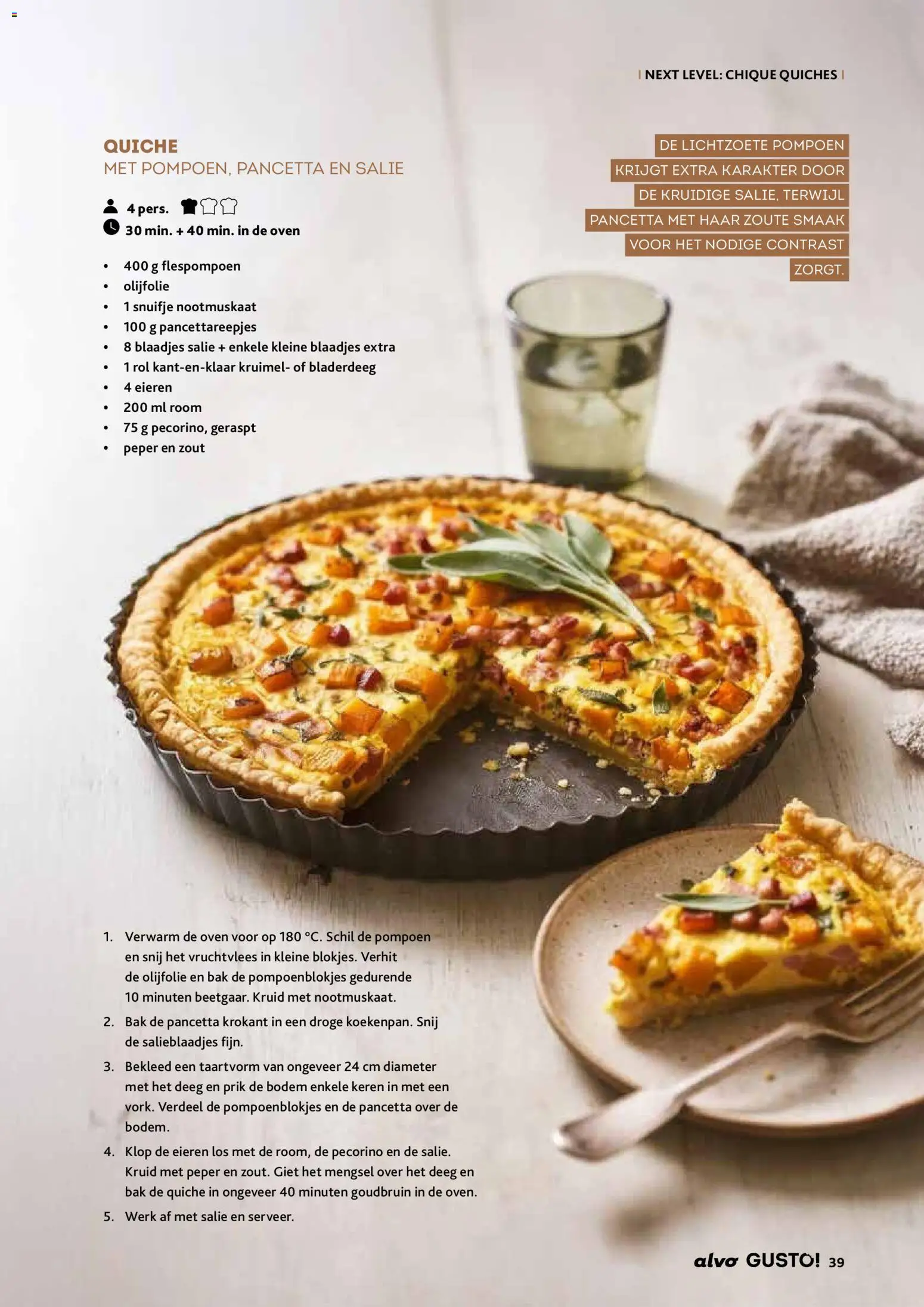 {H1} | Pagina: 39 | Producten: Room, Pancetta, De oven, Peper