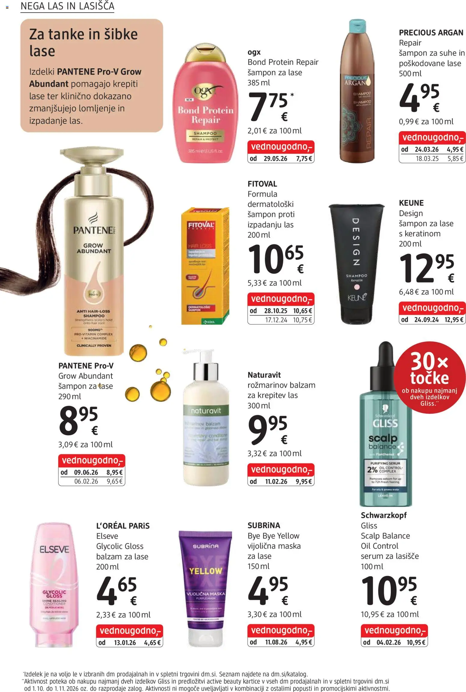 Novi DM Drogerie Markt katalog ponudbe – veljaven od 01.10.2026 | Stran: 16 | Izdelki: Sampon, Balzam za lase, Maska