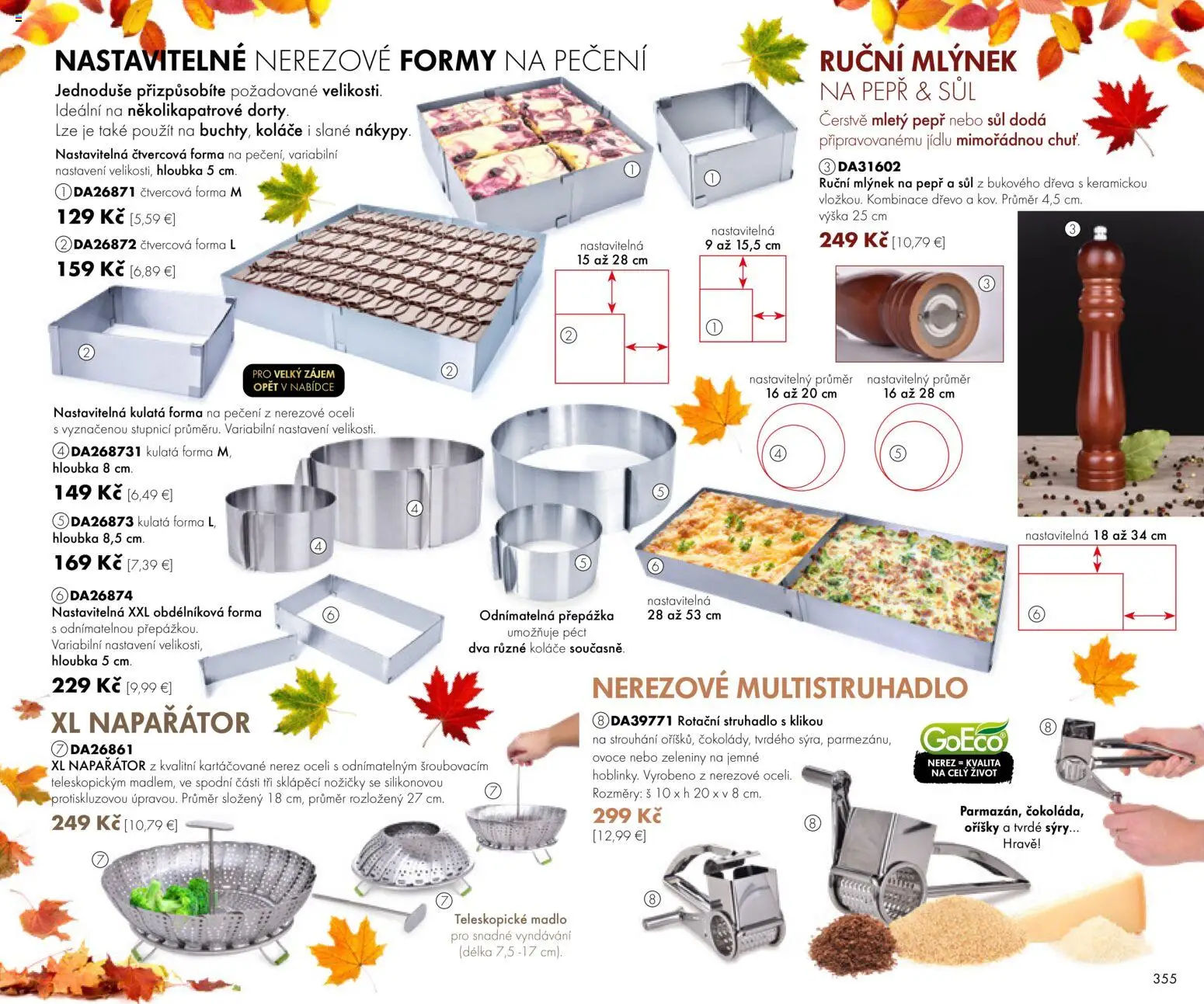 Nové Dedra akcie – leták je platný od 01.09.2026 | Strana: 55 | Produkty: Strúhadlo