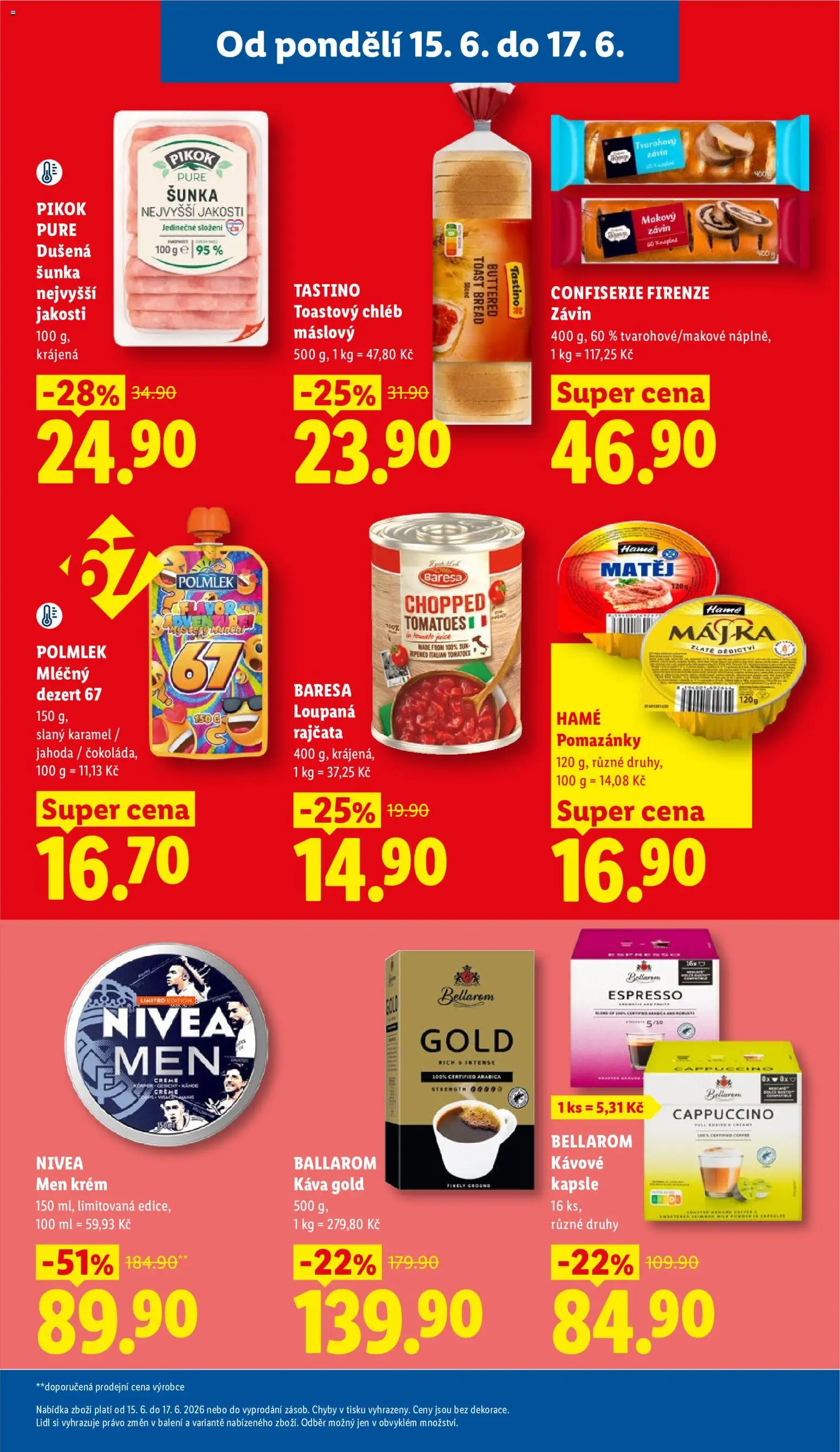 Lidl leták od 15.06.2026 | Strana: 29 | Produkty: Pomazánky, Káva, Krém, Bellarom