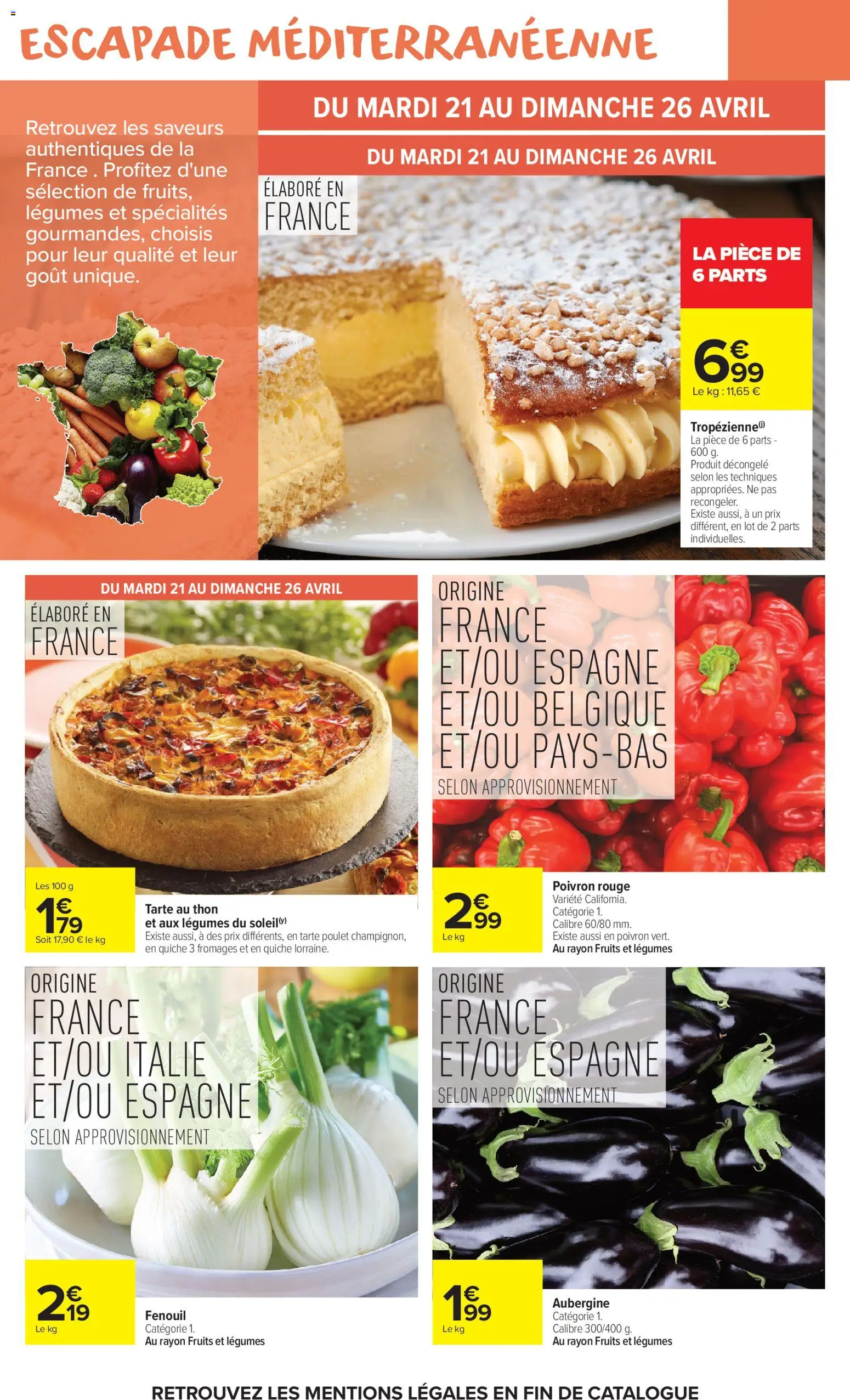{H1} | Page: 8 | Produits: Aubergine, Fenouil, Poivron, Thon