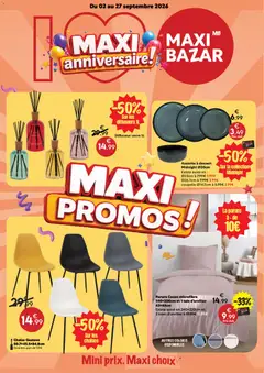 Maxi Bazar - Prévisualisation de Maxi Bazar - Brochure anniversaire valide à partir de 02/09/2026