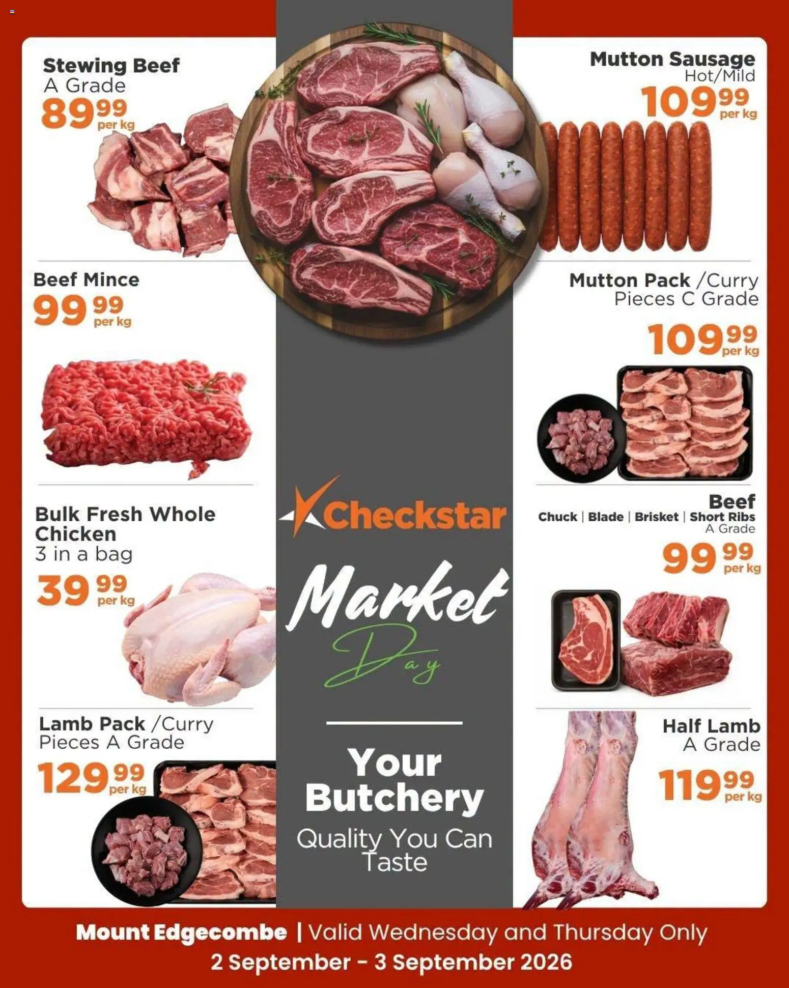 New Check Star catalogue – valid from 02/09/2026 | Page: 6 | Products: Bag, Ribs, Beef, Sausage