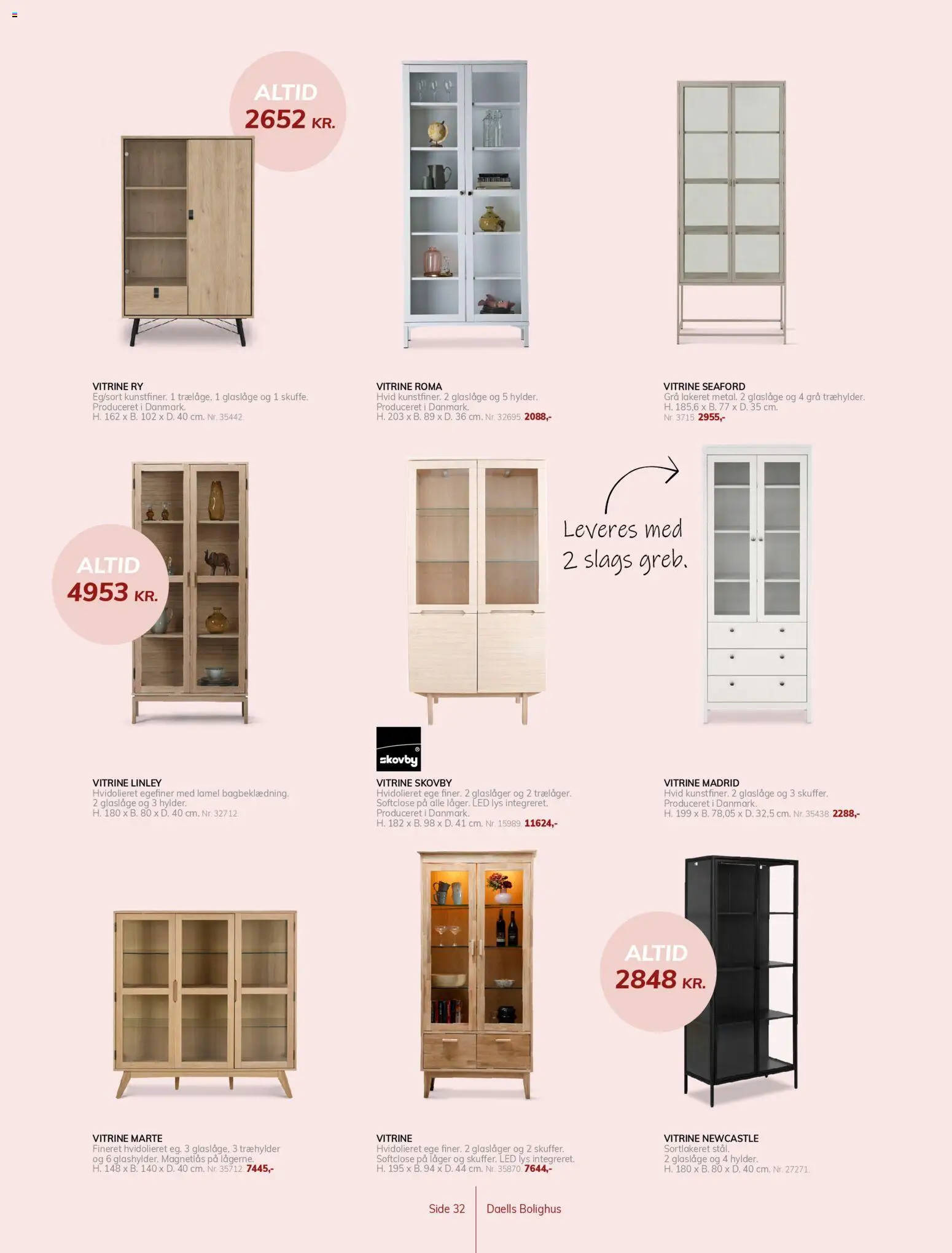 Daells Bolighus tilbudsavis – gyldig fra 15/04/2026 | Side: 32 | Produkter: Vitrine