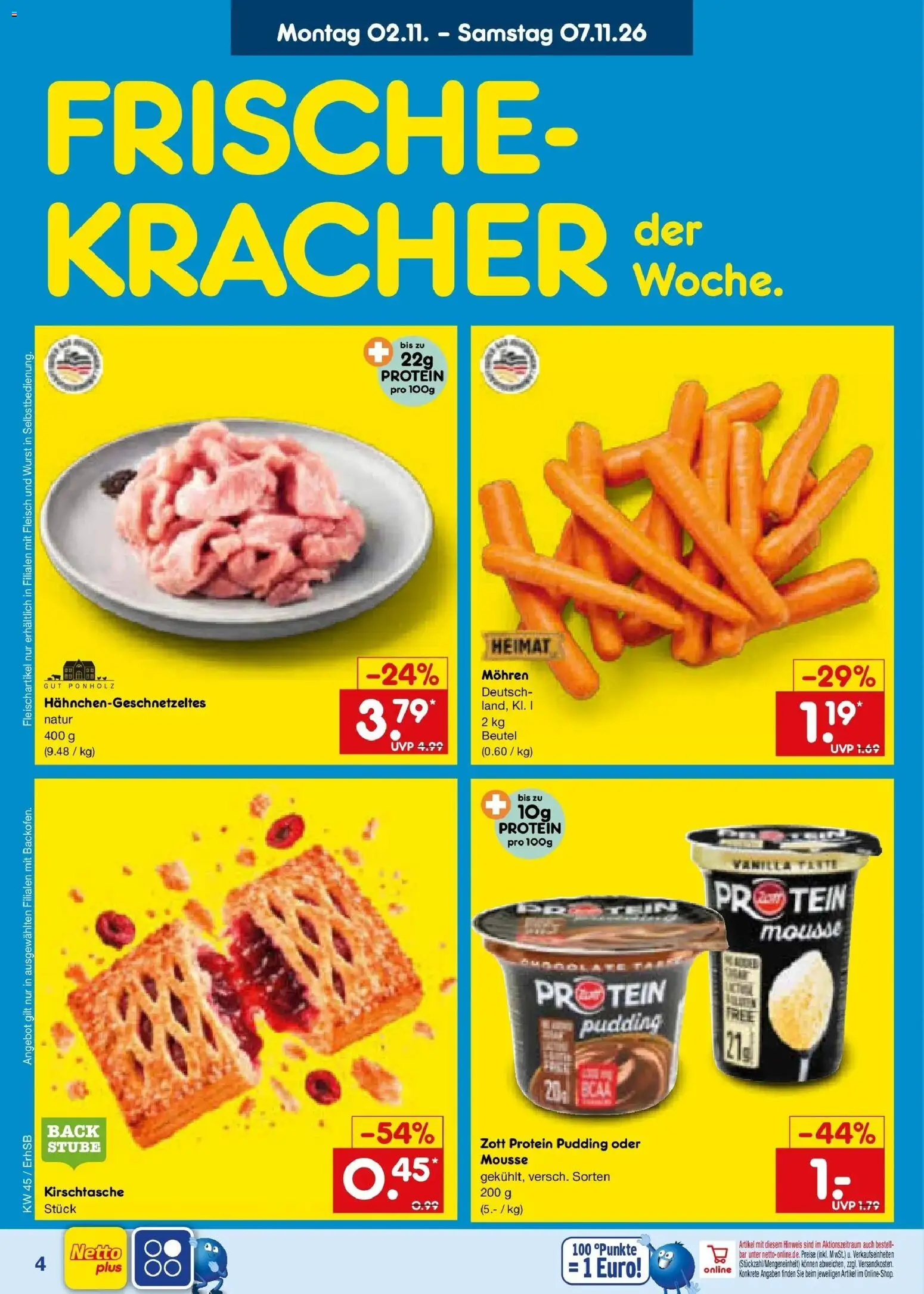 Netto Marken-Discount Prospekt Mauern – gültig ab 02.11.2026 | Seite: 6 | Produkte: Pudding, Mohren, Wurst, Fleisch