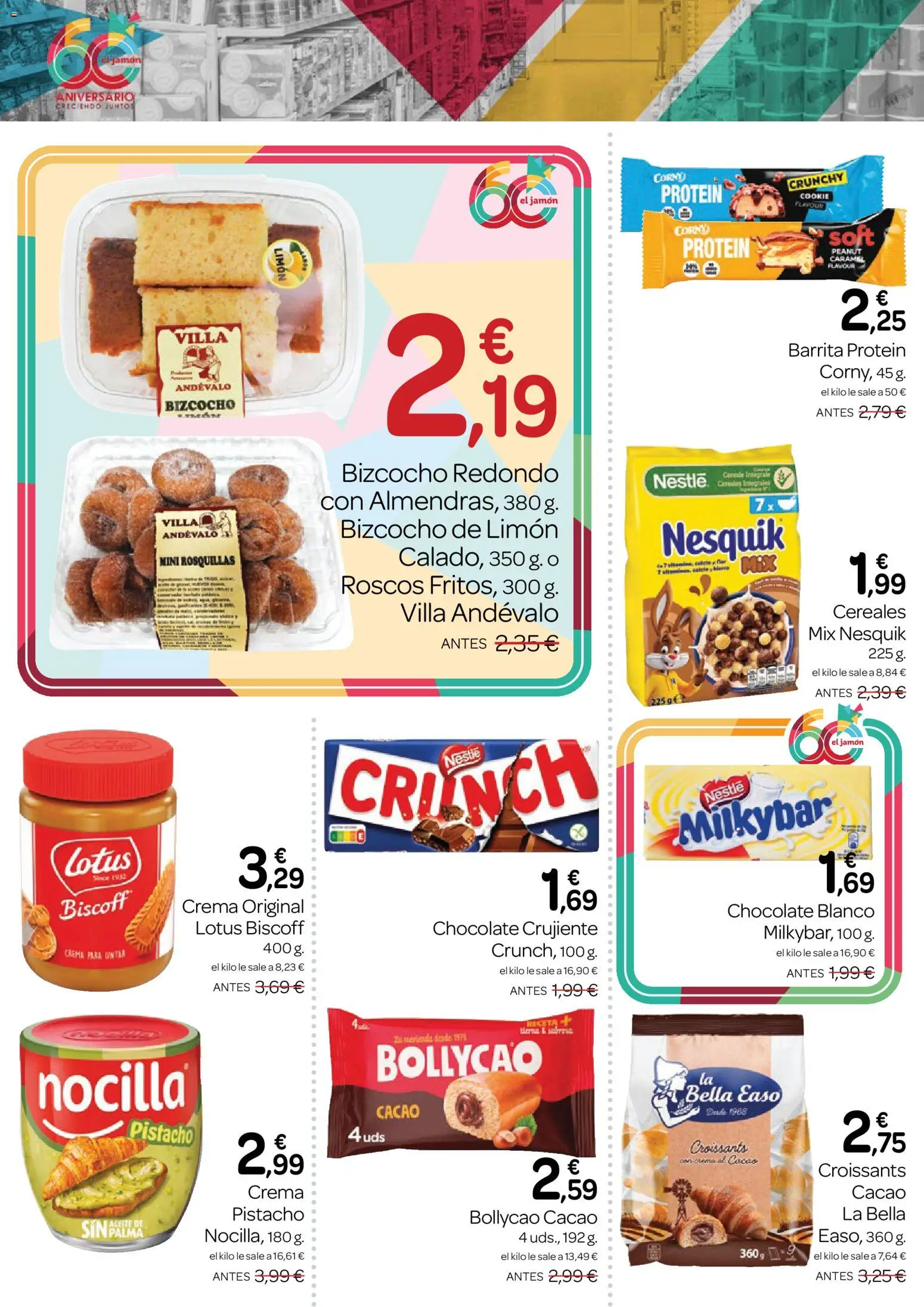 Supermercados El Jamón folleto │ válido desde el 28.05.2026 | Página: 20 | Productos: Chocolate, Jamón, Cereales, Φρυγανιές σικάλεως