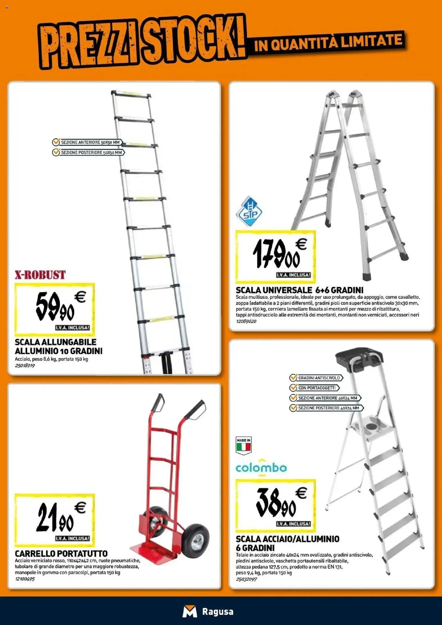 Volantino TECNOMAT del 24/09/2026 | Pagina: 16 | Prodotti: Carrello, Scala, Alluminio