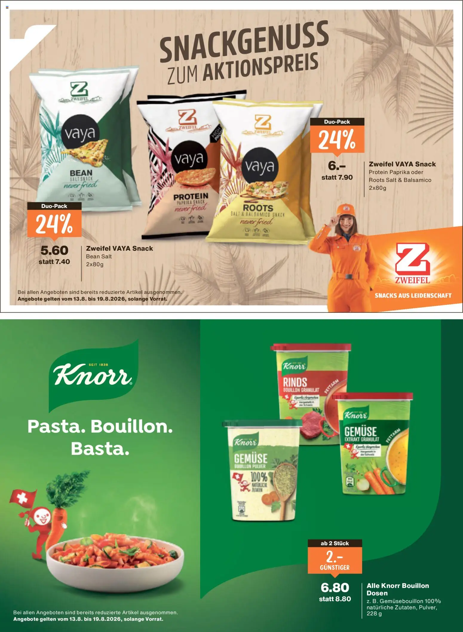 Migros aktionen Magazin – gültig ab 12.08.2026 | Seite: 22 | Produkte: Balsamico, Pulver, Snacks, Gemüse