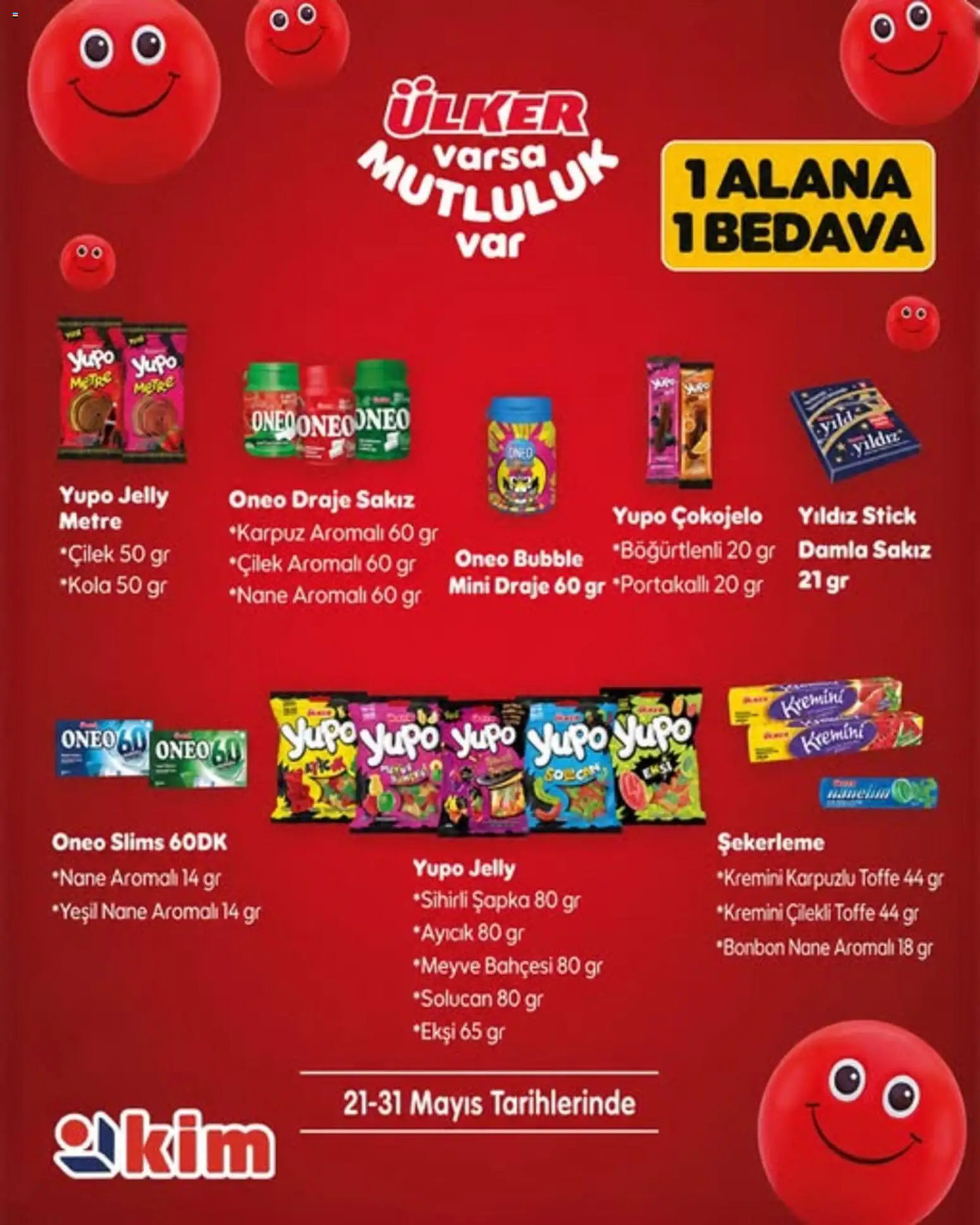 Kim Market - 1 Alana 1 Bedava - 21.05.2026 tarihinden itibaren geçerlidir | Sayfa: 2 | Ürünler: Şapka, Nane
